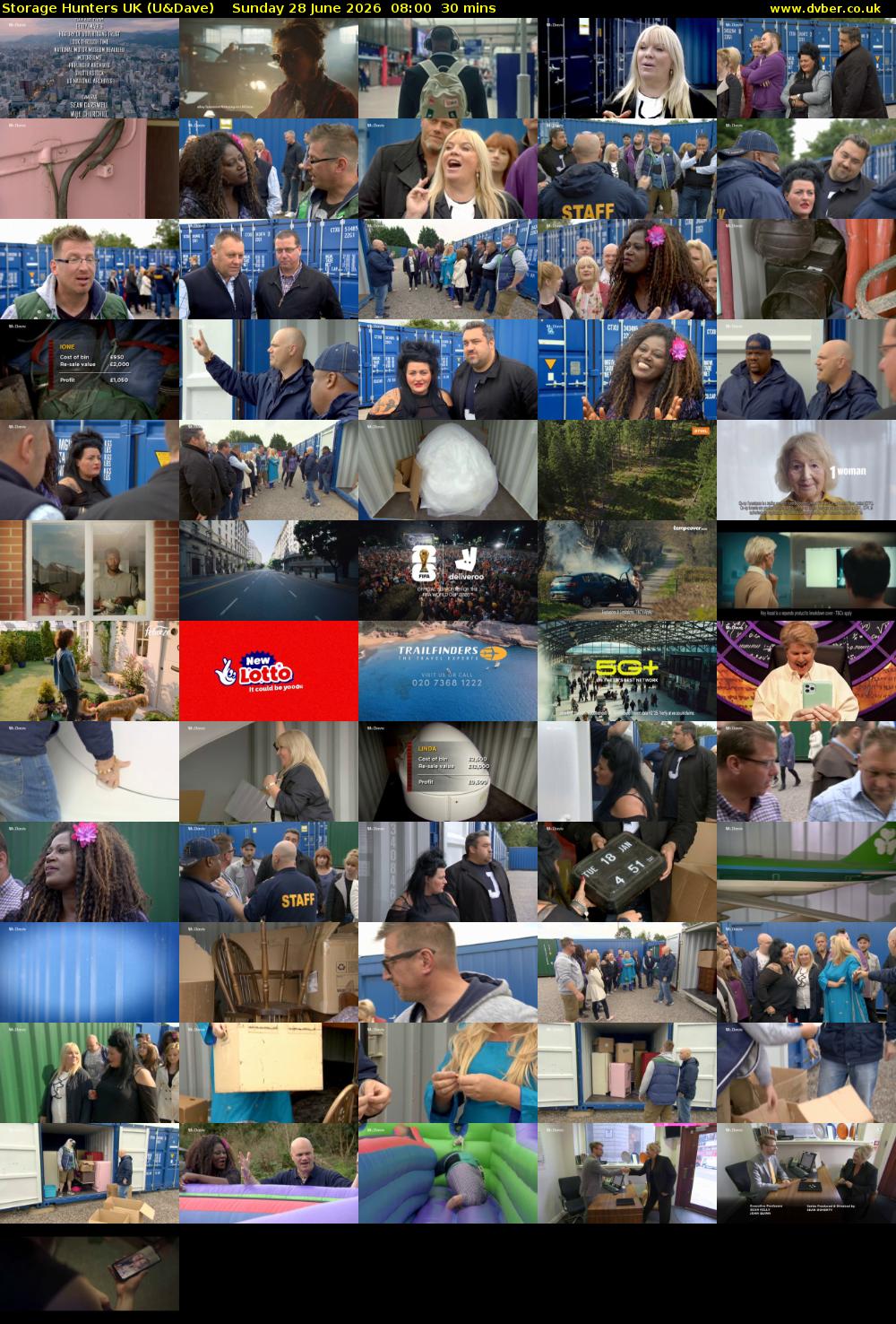 Storage Hunters UK (U&Dave) Sunday 28 June 2026 08:00 - 08:30