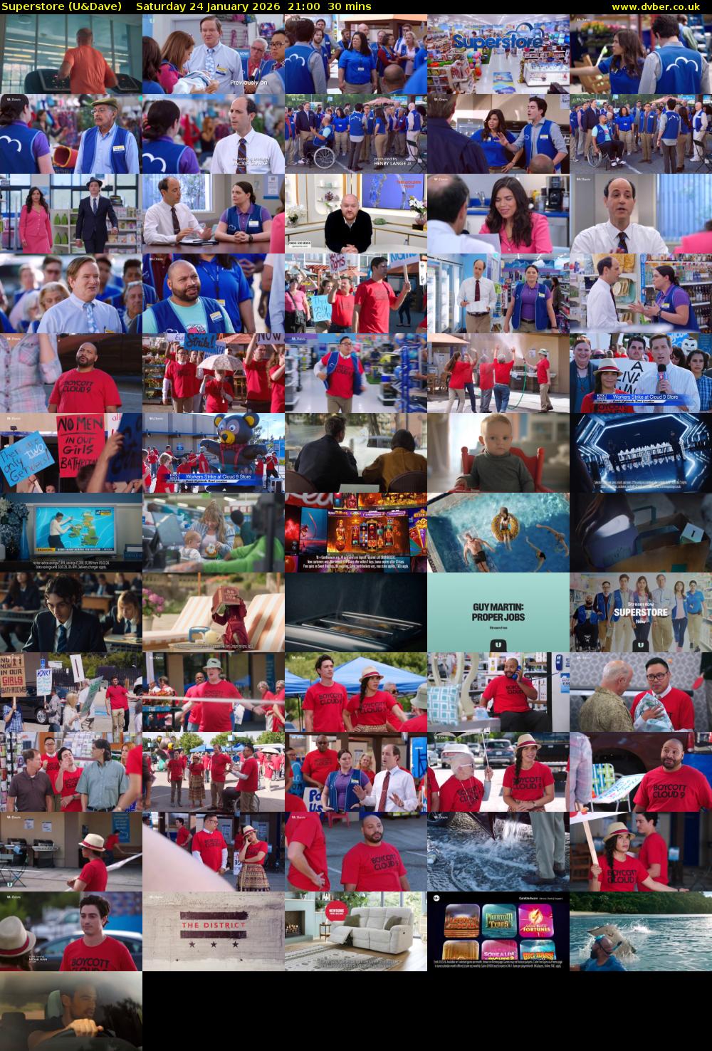 Superstore (U&Dave) Saturday 24 January 2026 21:00 - 21:30