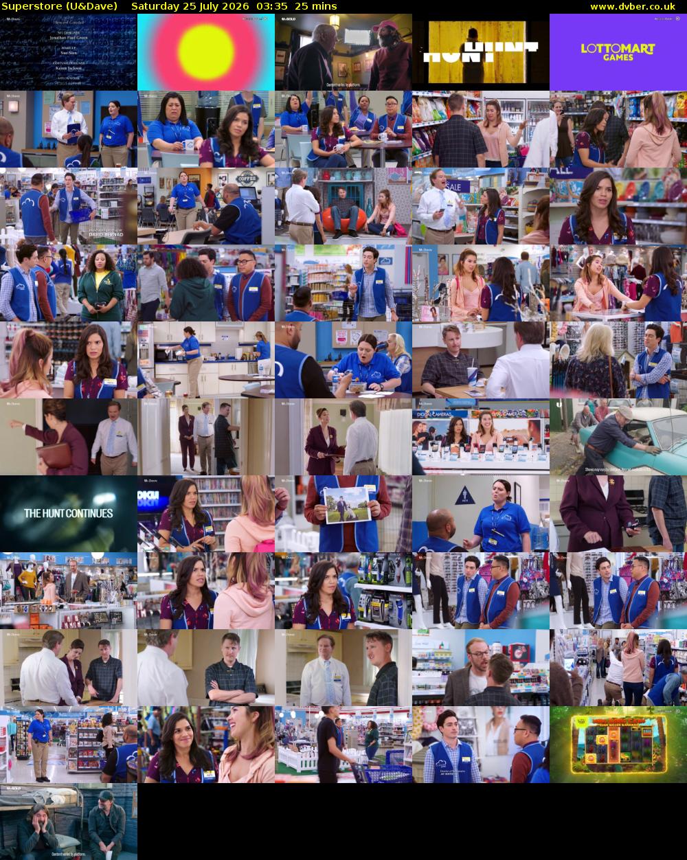 Superstore (U&Dave) Saturday 25 July 2026 03:35 - 04:00