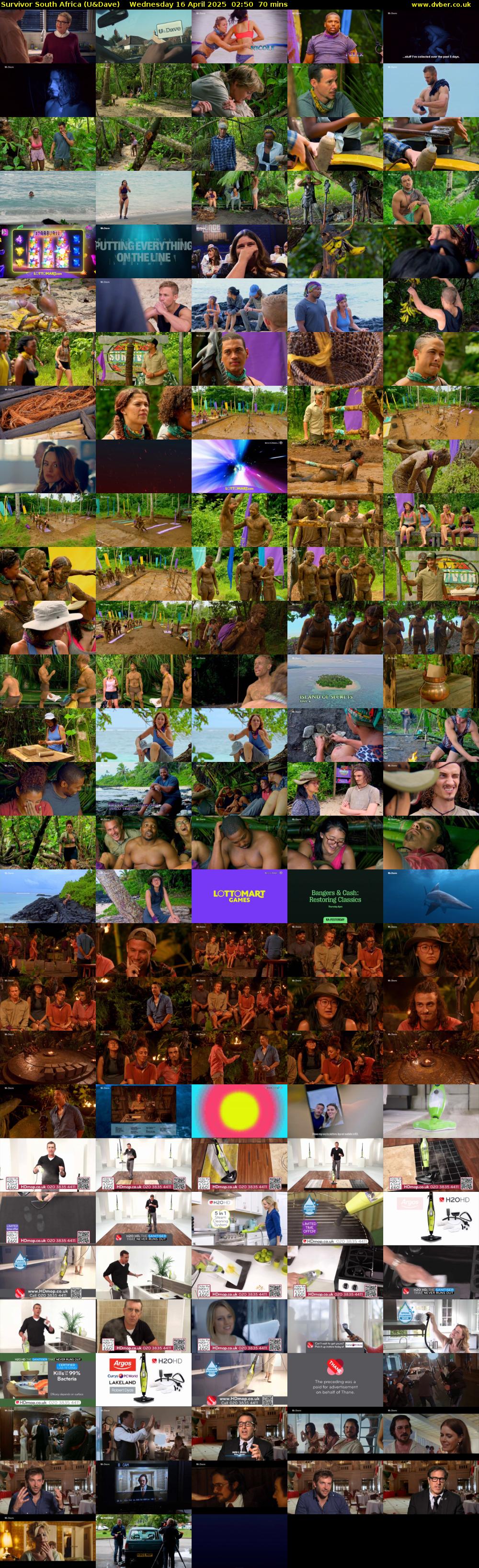 Survivor South Africa (U&Dave) Wednesday 16 April 2025 02:50 - 04:00