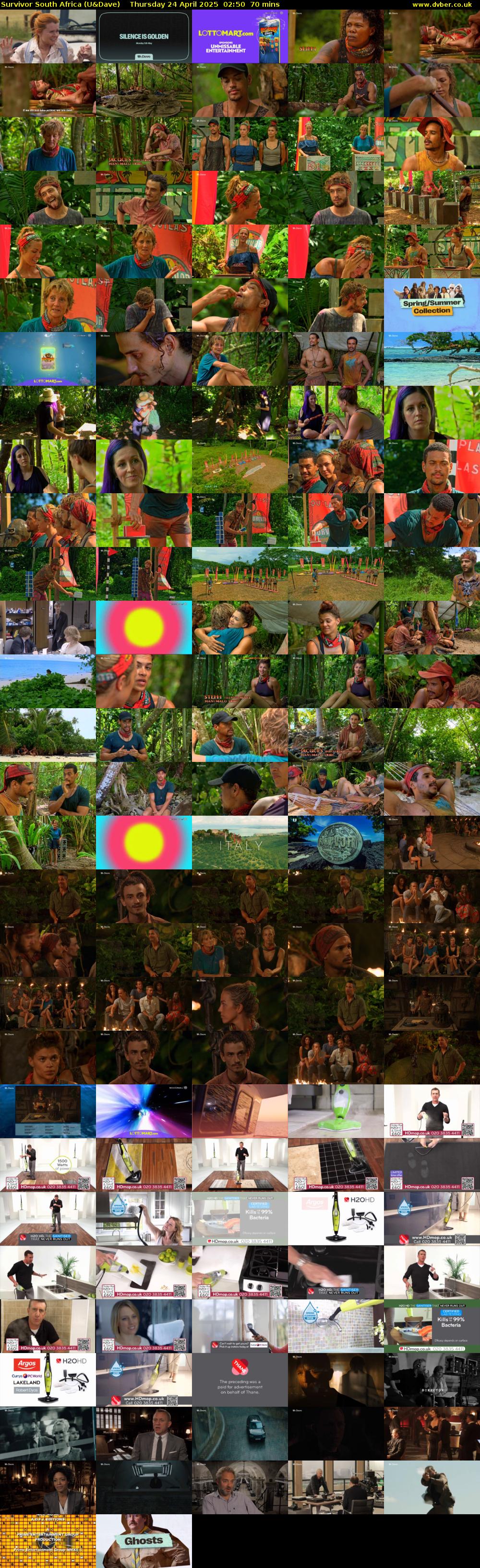 Survivor South Africa (U&Dave) Thursday 24 April 2025 02:50 - 04:00