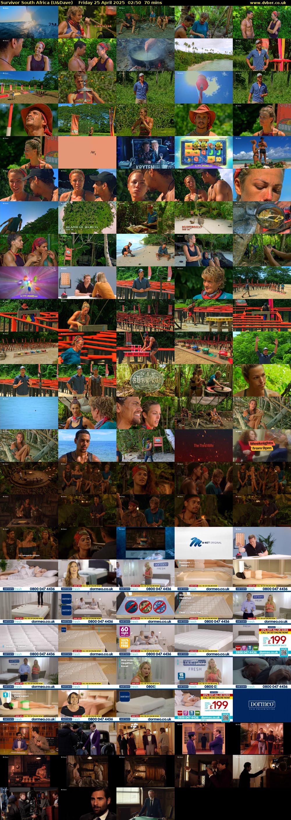 Survivor South Africa (U&Dave) Friday 25 April 2025 02:50 - 04:00