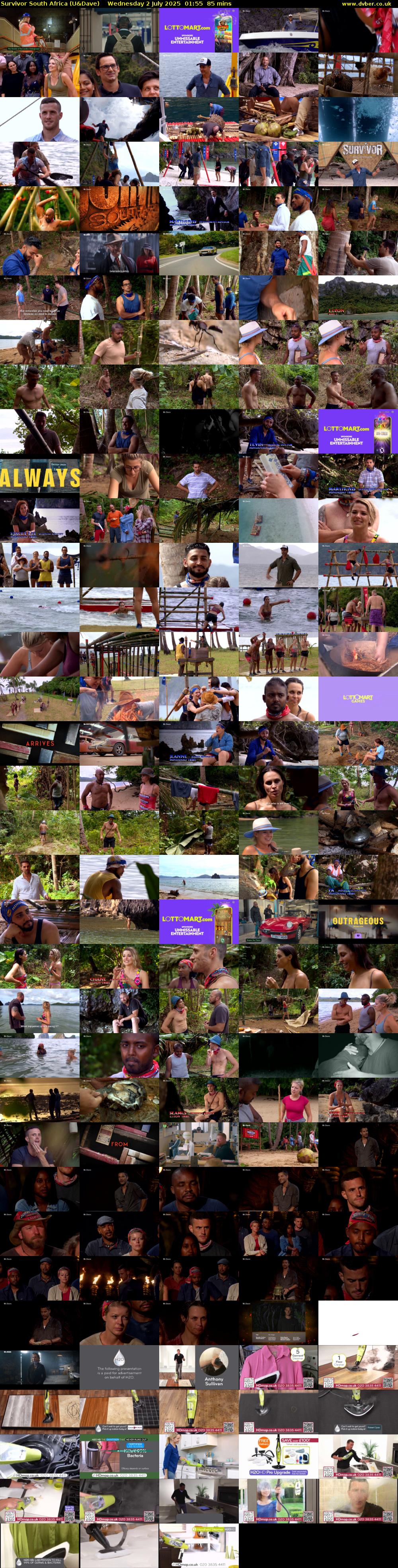 Survivor South Africa (U&Dave) Wednesday 2 July 2025 01:55 - 03:20