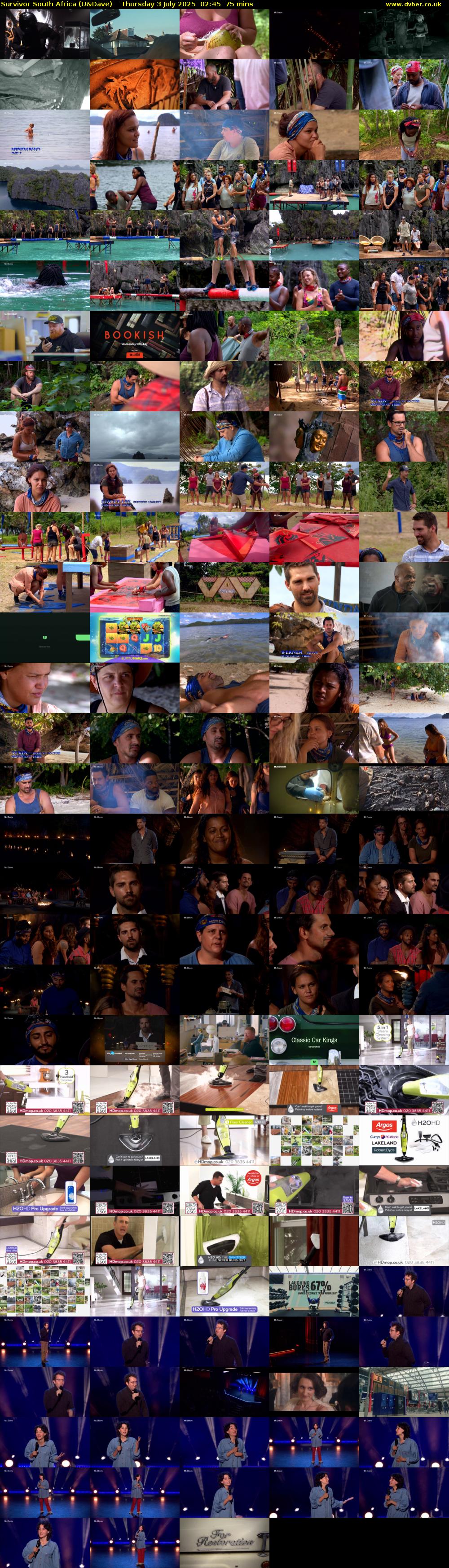 Survivor South Africa (U&Dave) Thursday 3 July 2025 02:45 - 04:00
