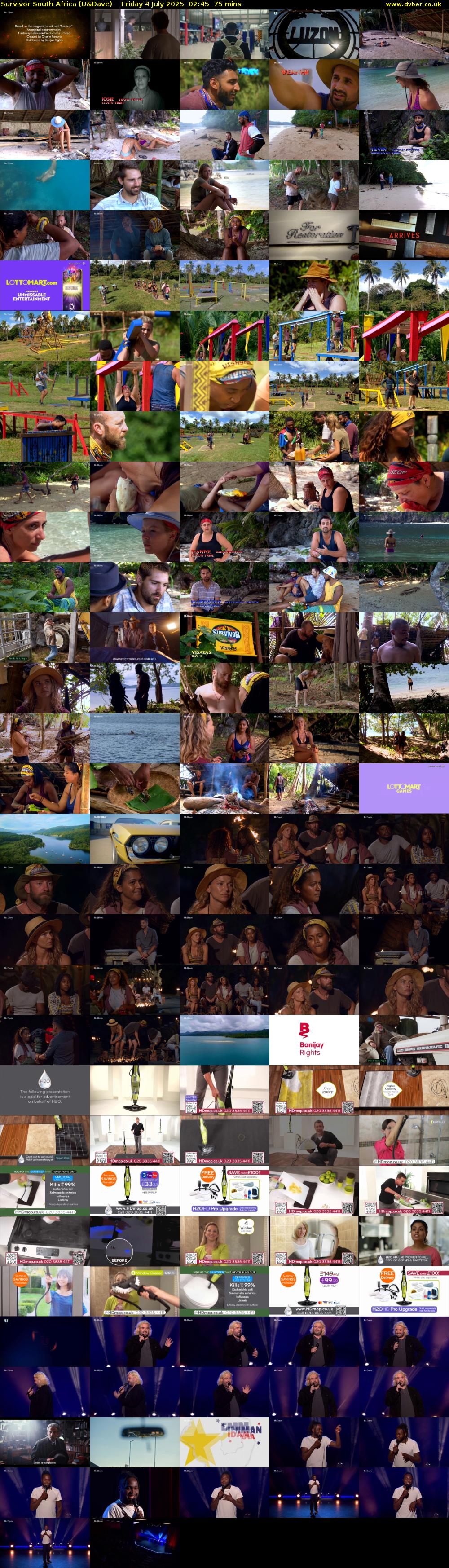 Survivor South Africa (U&Dave) Friday 4 July 2025 02:45 - 04:00
