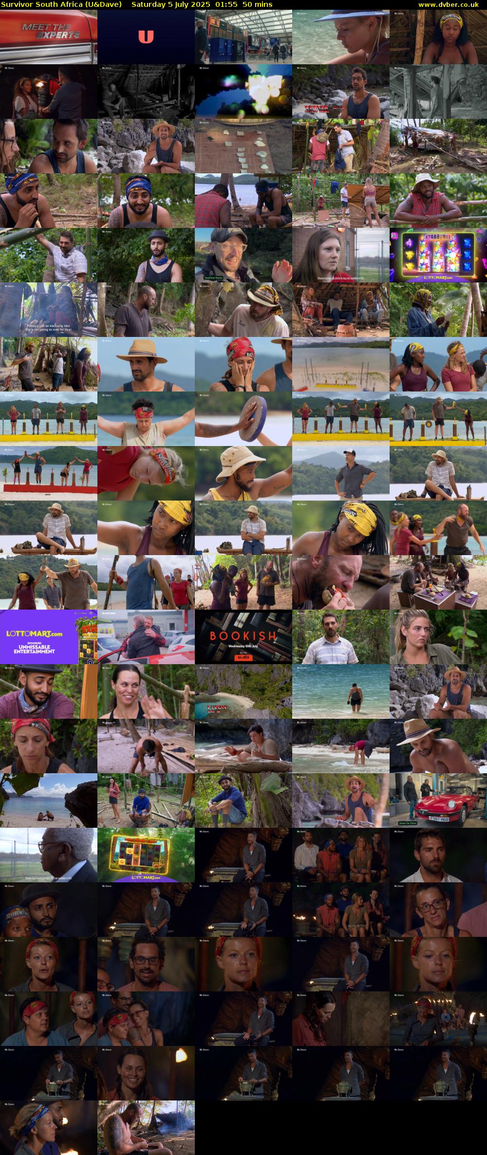 Survivor South Africa (U&Dave) Saturday 5 July 2025 01:55 - 02:45