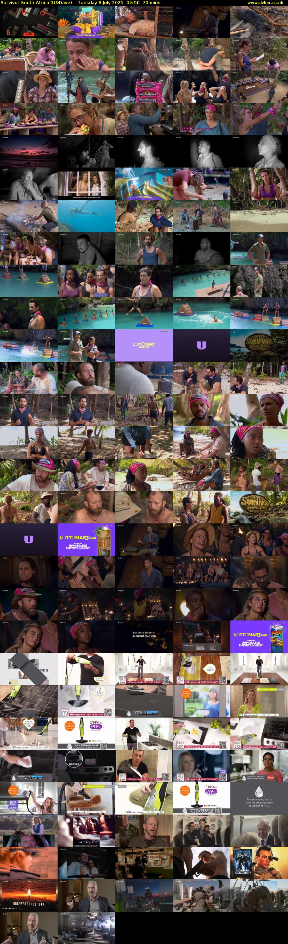Survivor South Africa (U&Dave) Tuesday 8 July 2025 02:50 - 04:00