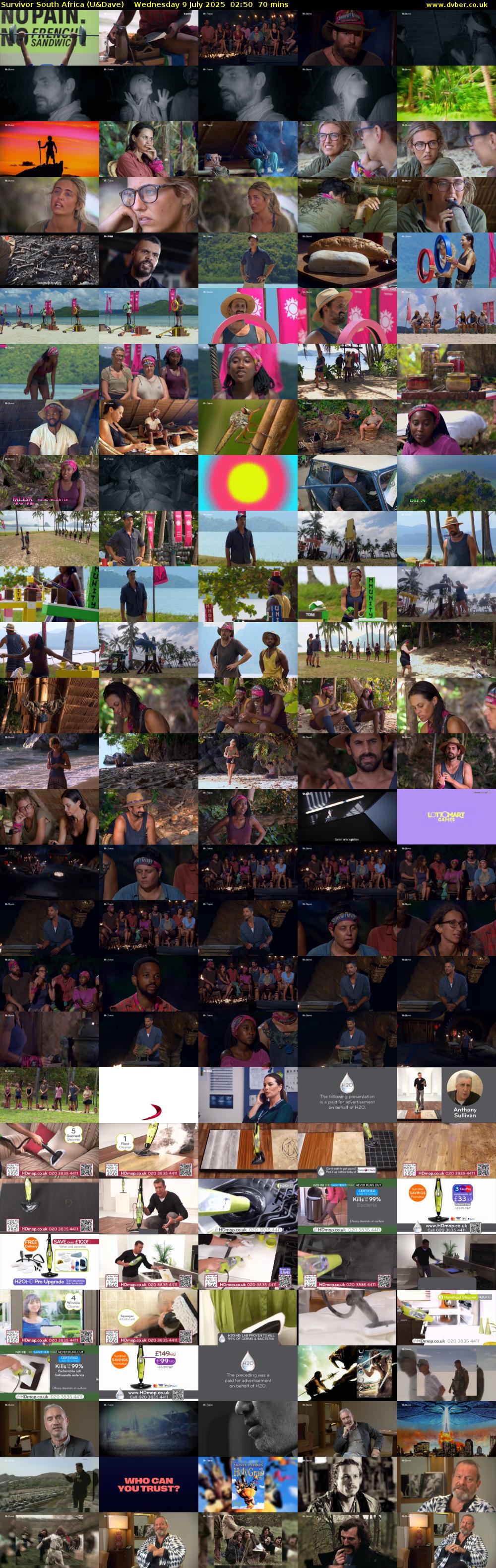 Survivor South Africa (U&Dave) Wednesday 9 July 2025 02:50 - 04:00
