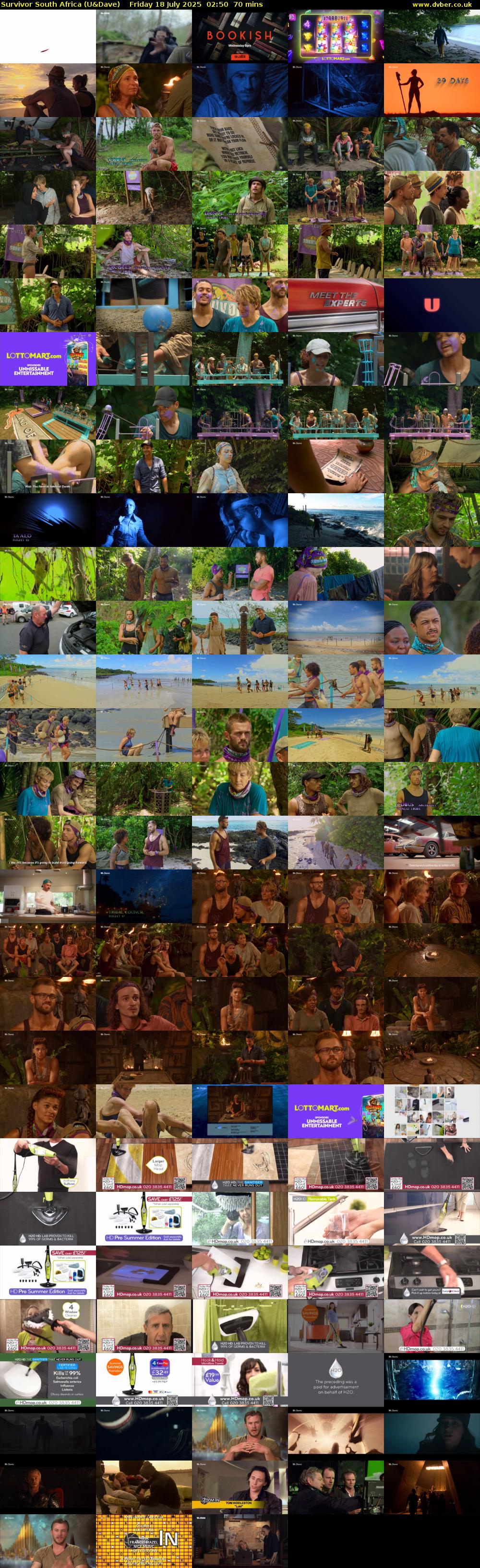 Survivor South Africa (U&Dave) Friday 18 July 2025 02:50 - 04:00