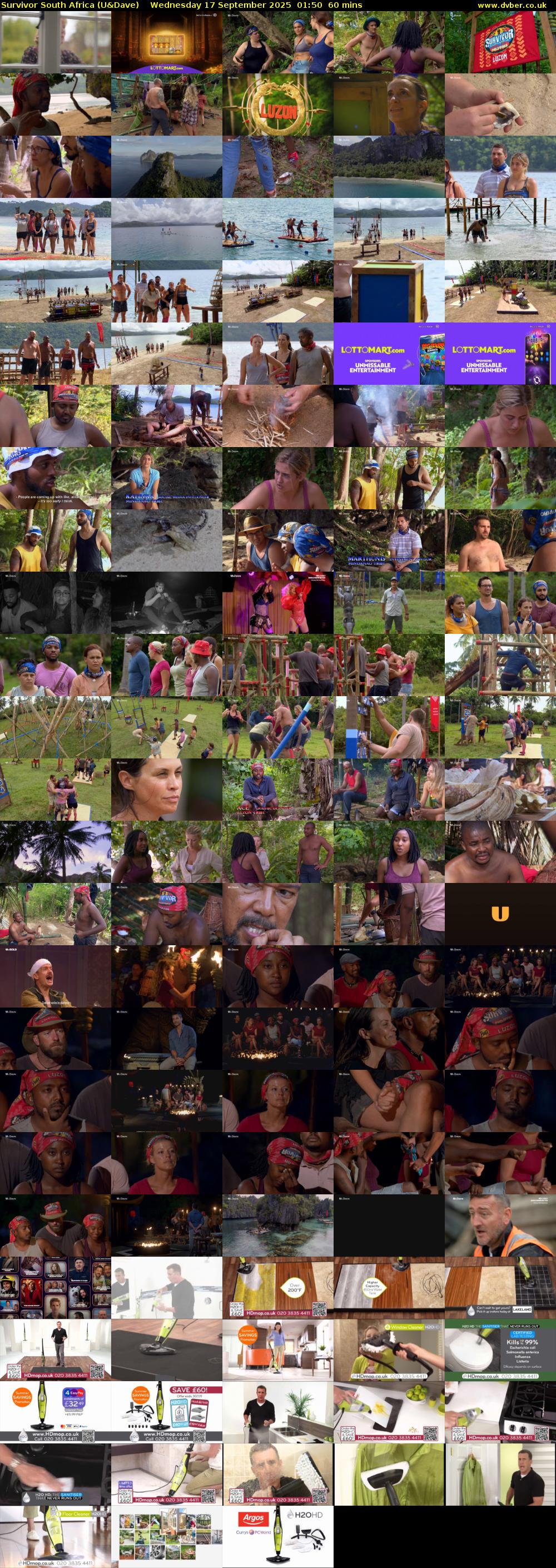Survivor South Africa (U&Dave) Wednesday 17 September 2025 01:50 - 02:50