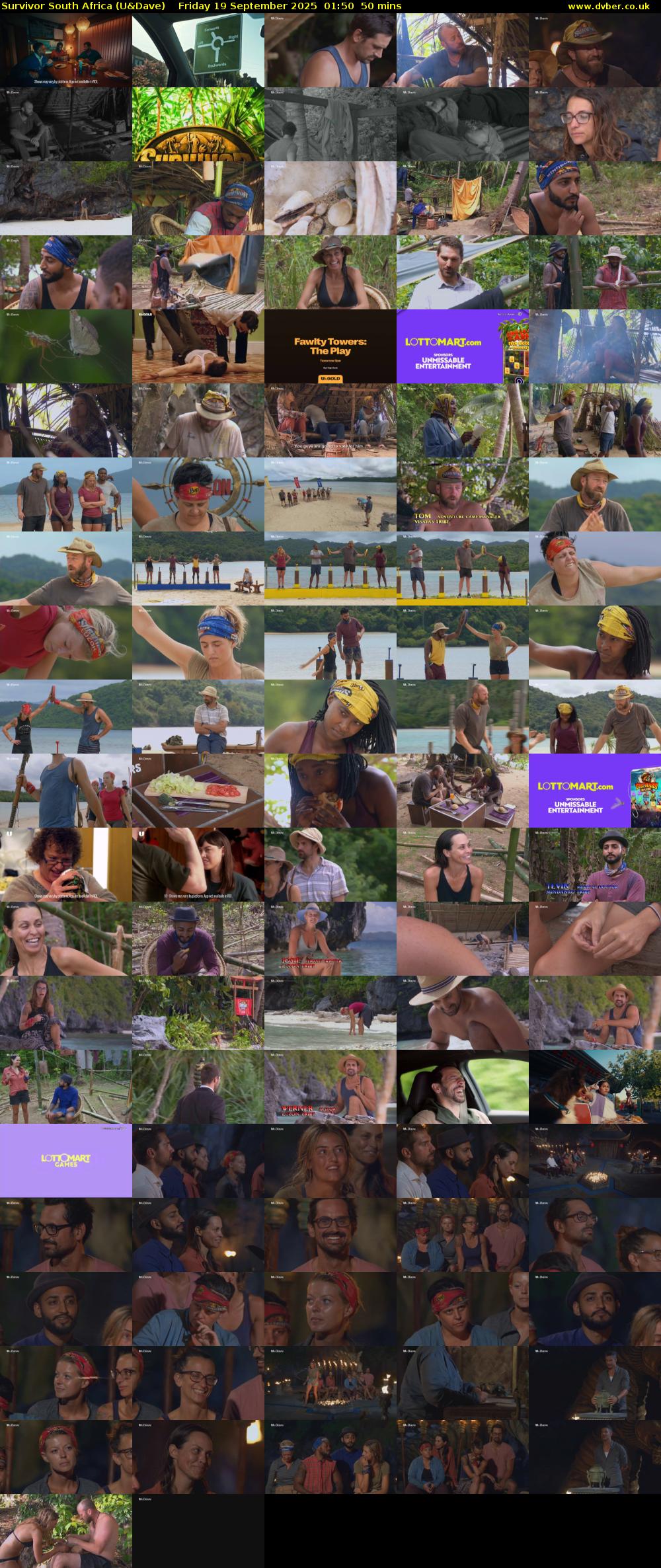 Survivor South Africa (U&Dave) Friday 19 September 2025 01:50 - 02:40