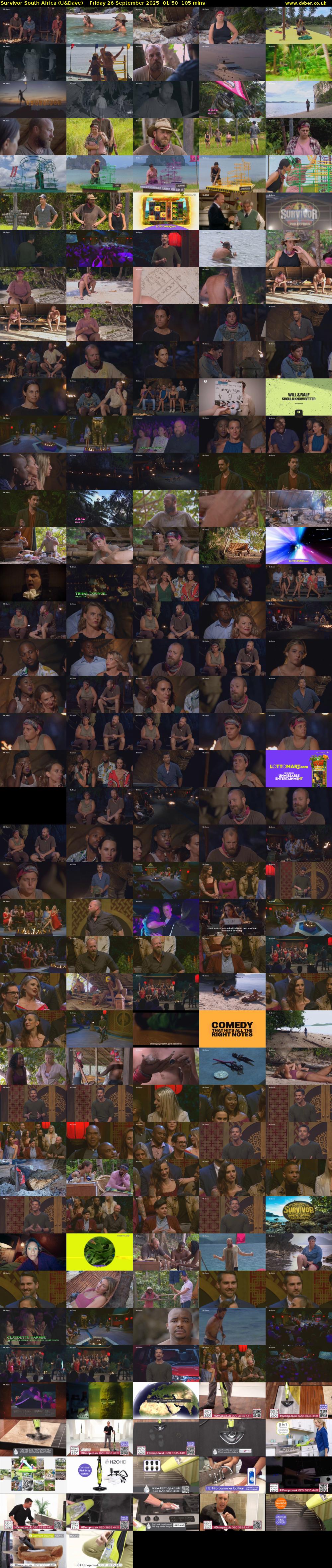 Survivor South Africa (U&Dave) Friday 26 September 2025 01:50 - 03:35