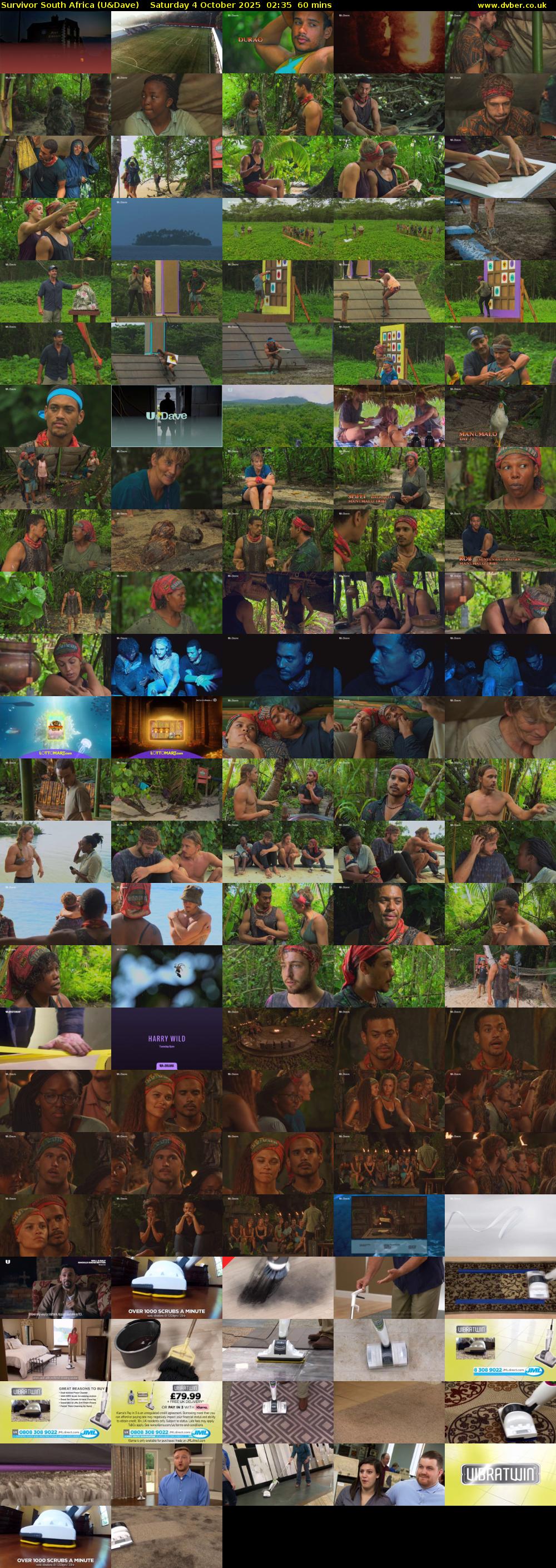 Survivor South Africa (U&Dave) Saturday 4 October 2025 02:35 - 03:35