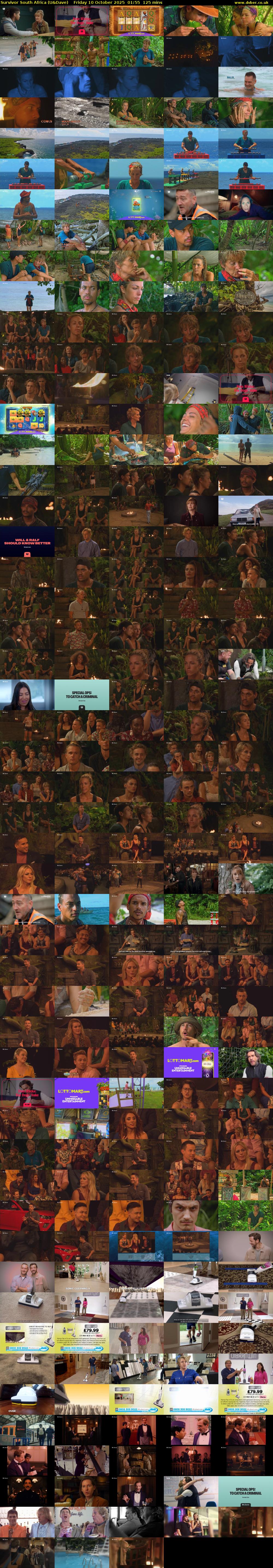 Survivor South Africa (U&Dave) Friday 10 October 2025 01:55 - 04:00