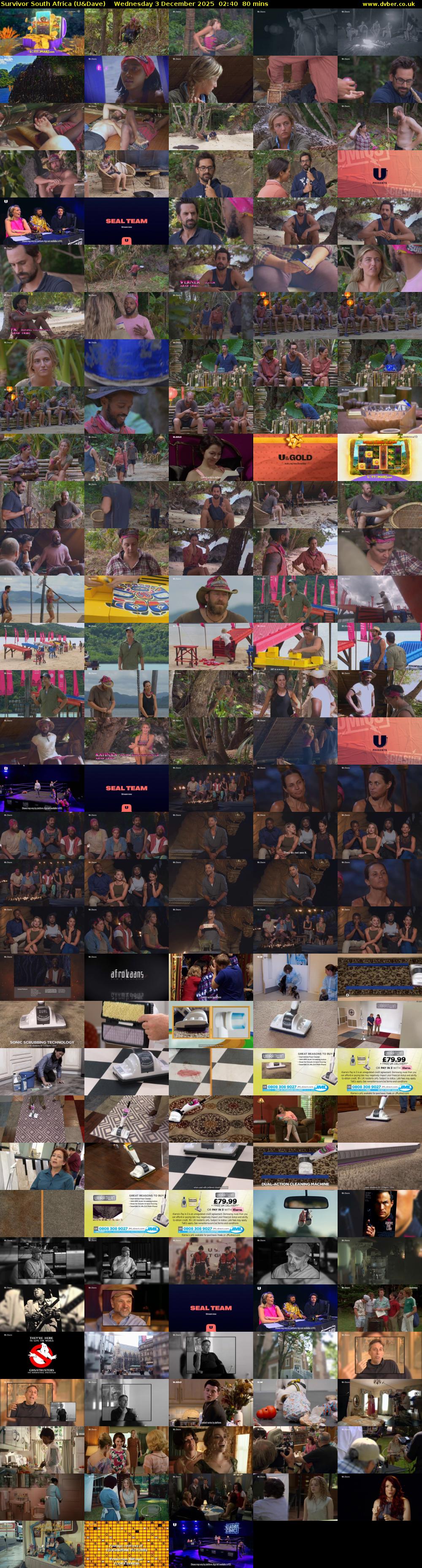 Survivor South Africa (U&Dave) Wednesday 3 December 2025 02:40 - 04:00