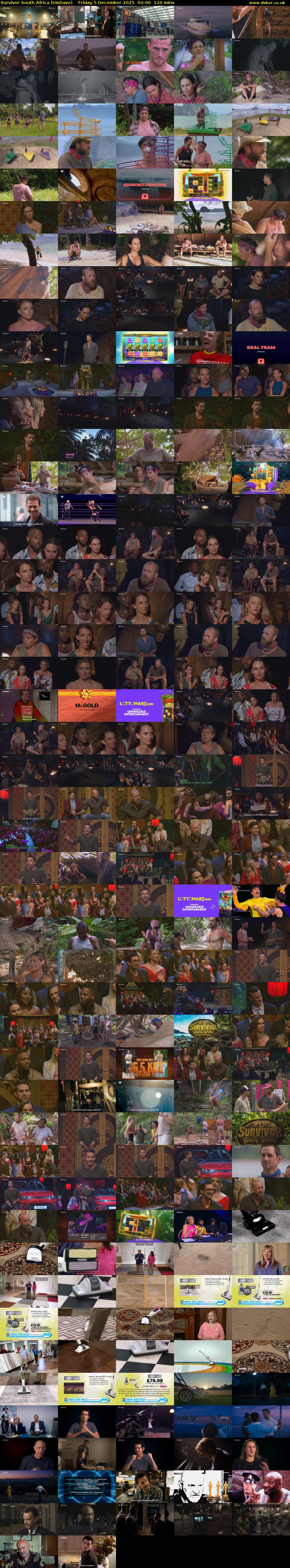 Survivor South Africa (U&Dave) Friday 5 December 2025 02:00 - 04:00