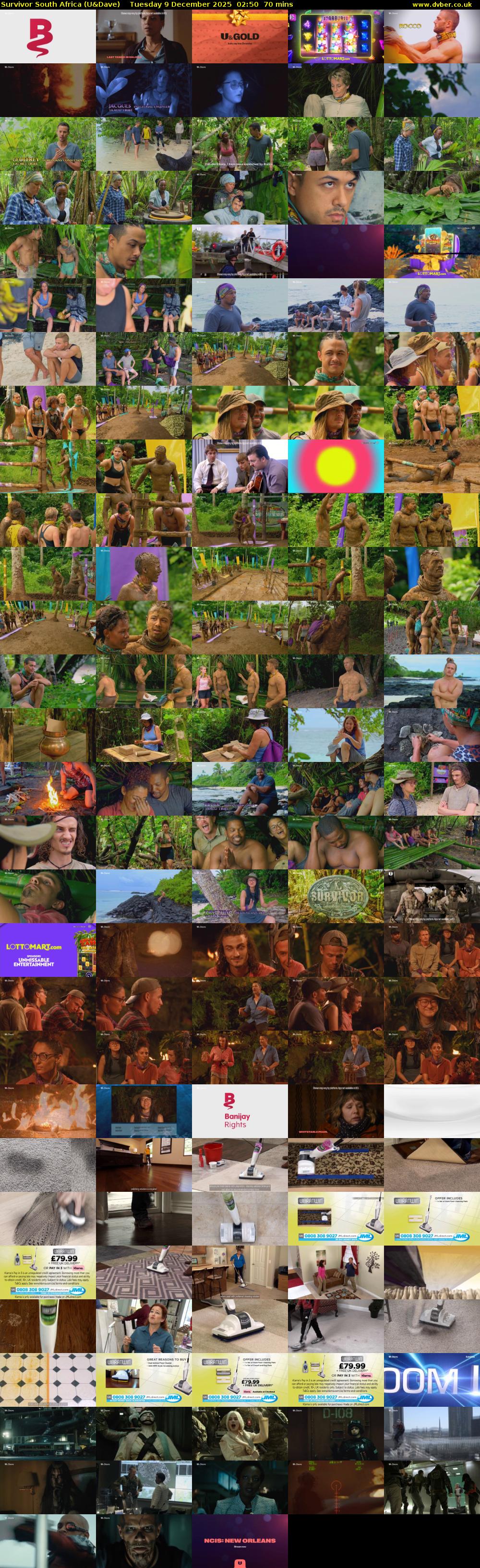 Survivor South Africa (U&Dave) Tuesday 9 December 2025 02:50 - 04:00