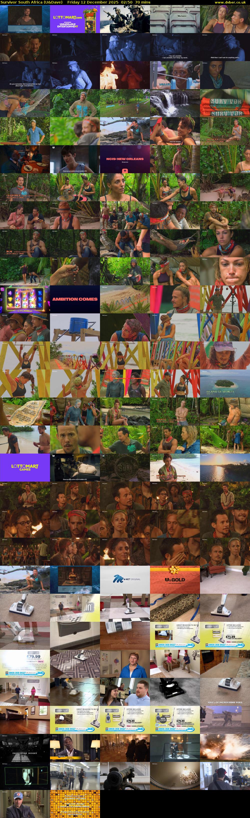 Survivor South Africa (U&Dave) Friday 12 December 2025 02:50 - 04:00