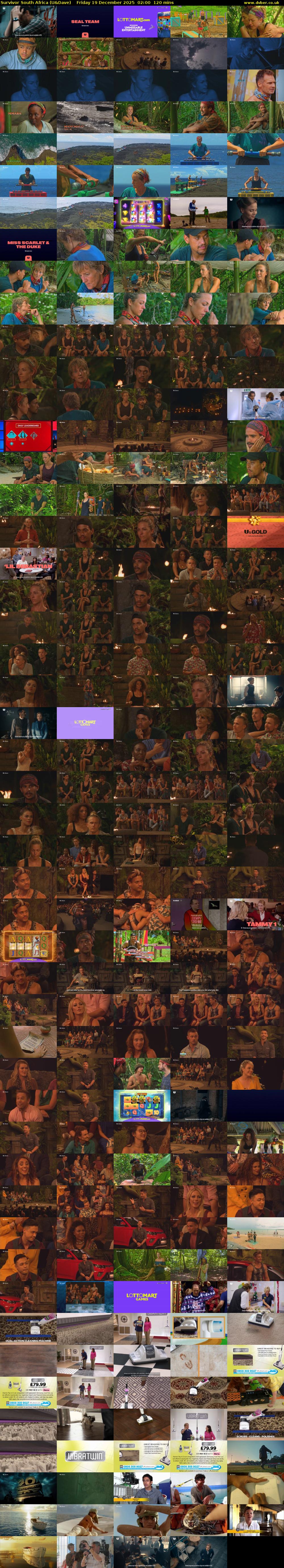 Survivor South Africa (U&Dave) Friday 19 December 2025 02:00 - 04:00