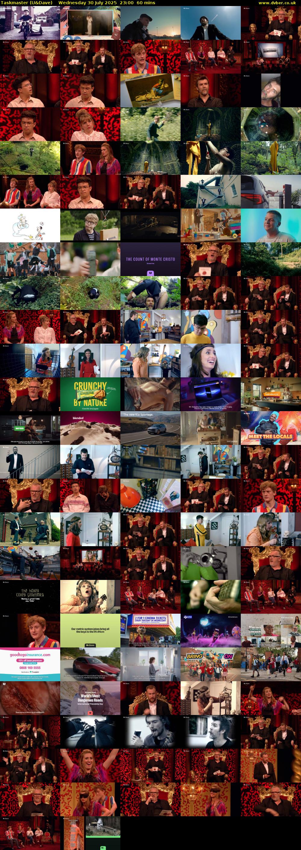 Taskmaster (U&Dave) Wednesday 30 July 2025 23:00 - 00:00