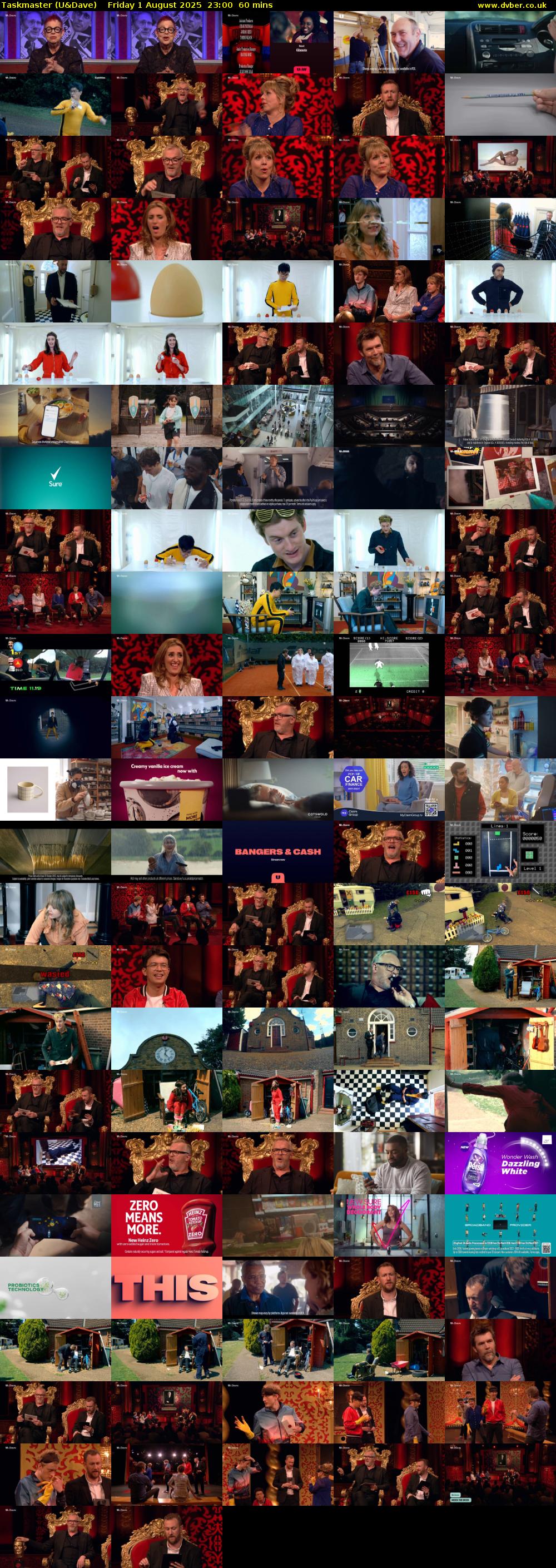 Taskmaster (U&Dave) Friday 1 August 2025 23:00 - 00:00