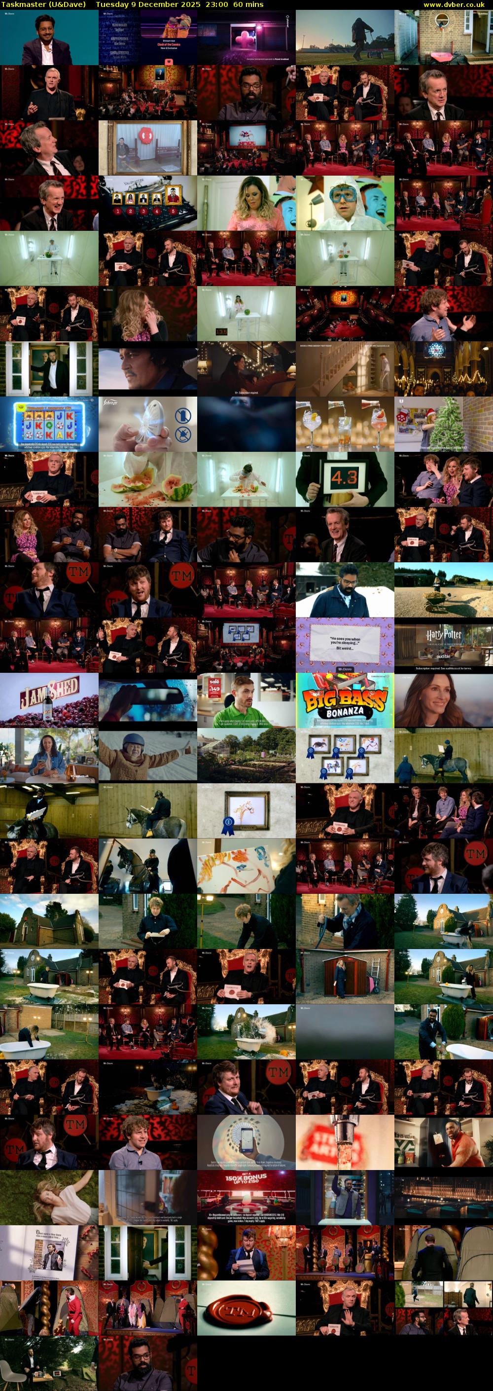 Taskmaster (U&Dave) Tuesday 9 December 2025 23:00 - 00:00