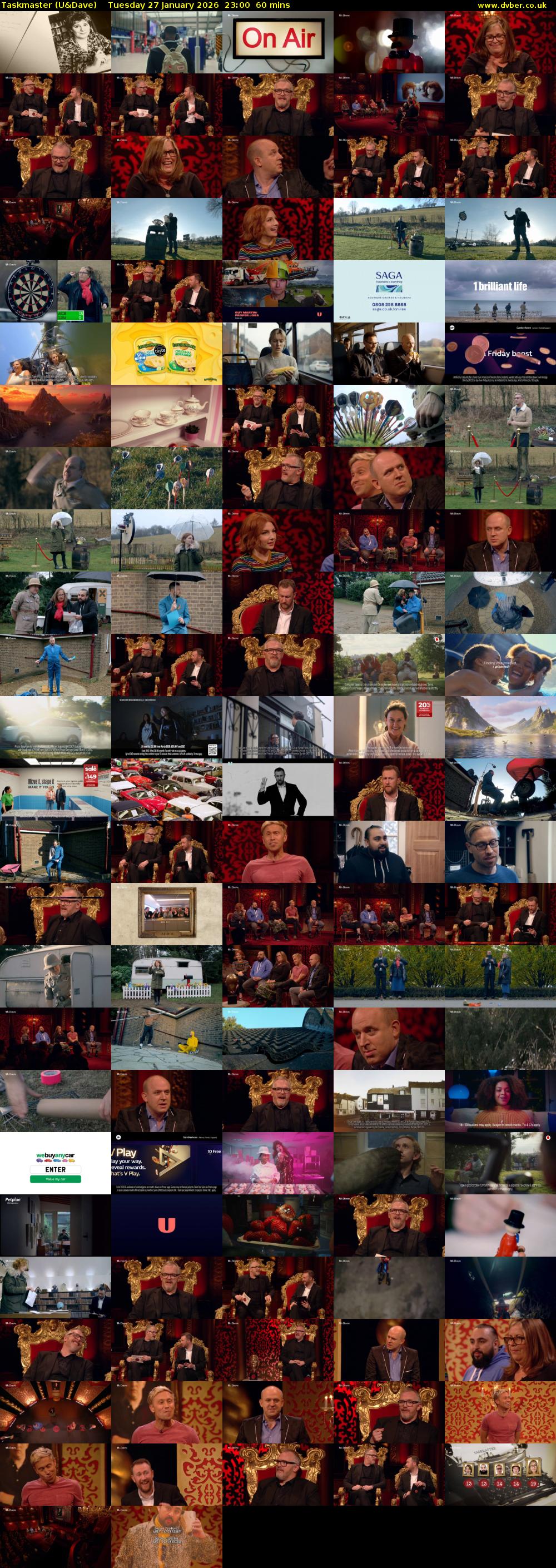 Taskmaster (U&Dave) Tuesday 27 January 2026 23:00 - 00:00