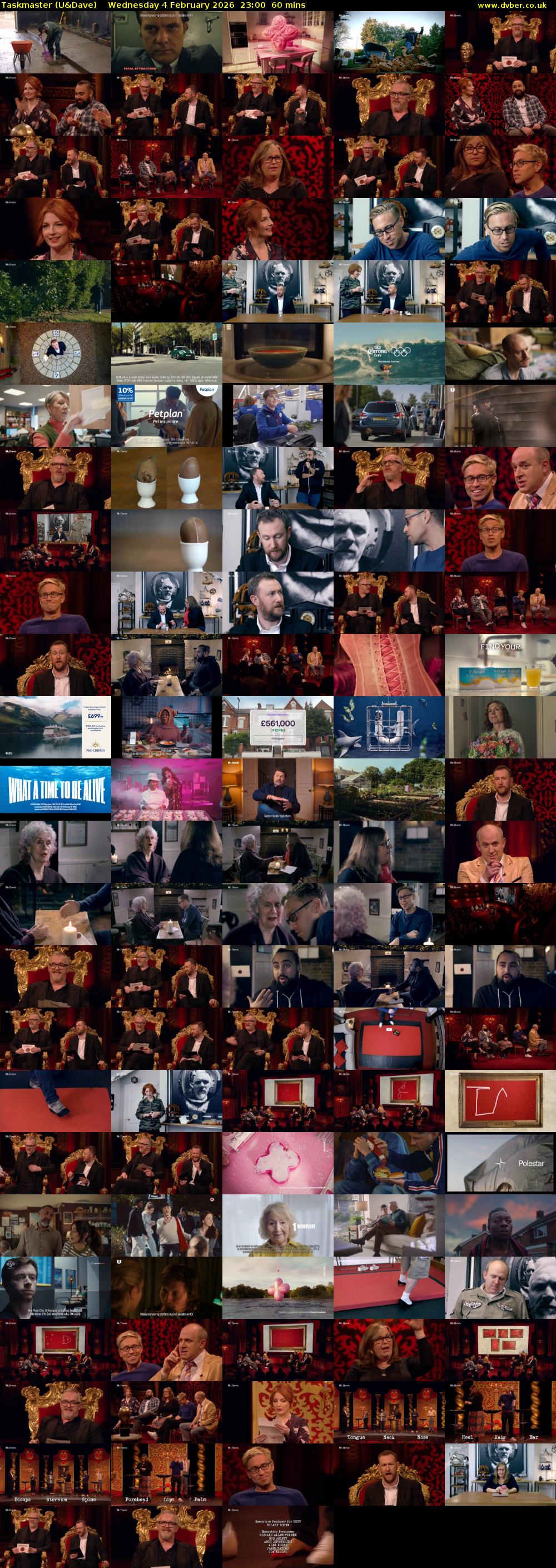 Taskmaster (U&Dave) Wednesday 4 February 2026 23:00 - 00:00