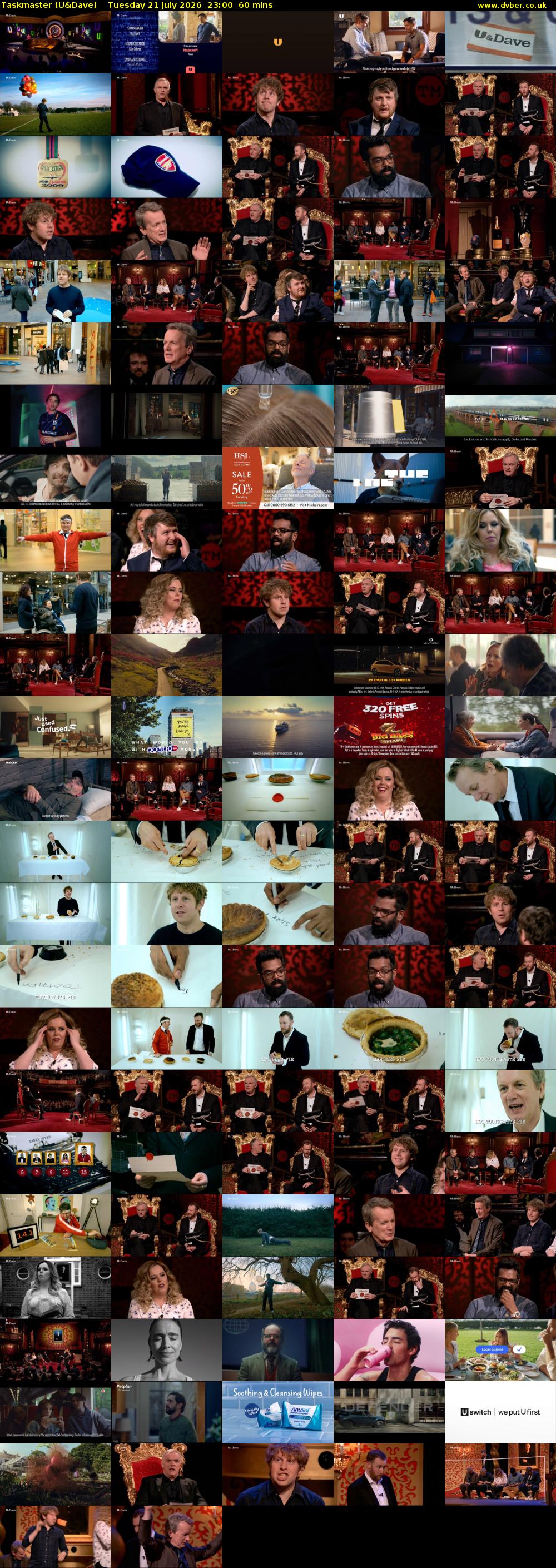 Taskmaster (U&Dave) Tuesday 21 July 2026 23:00 - 00:00