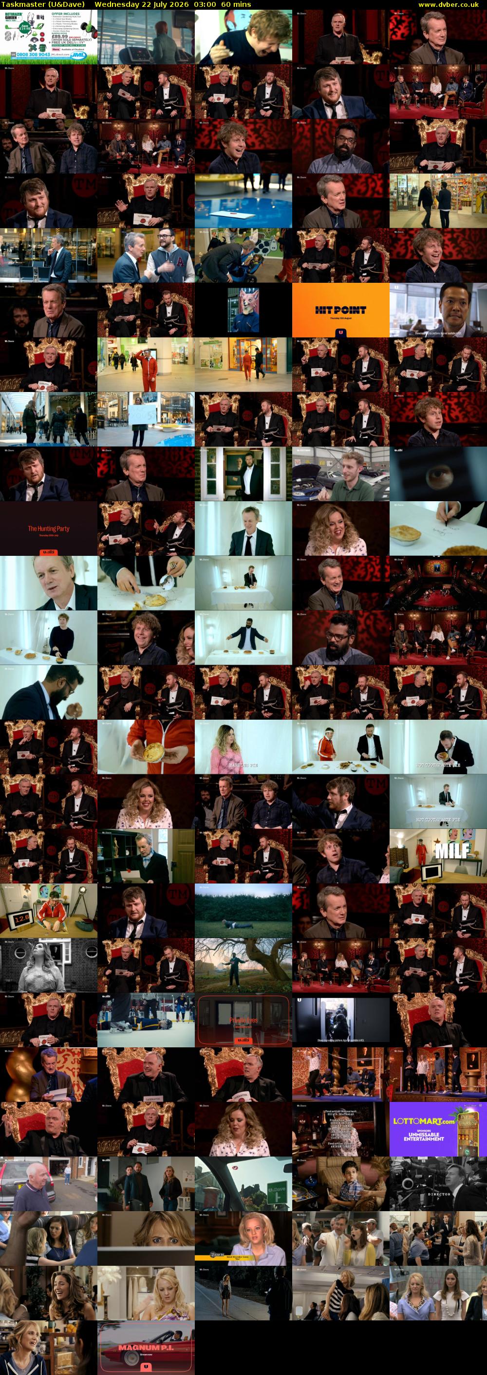 Taskmaster (U&Dave) Wednesday 22 July 2026 03:00 - 04:00