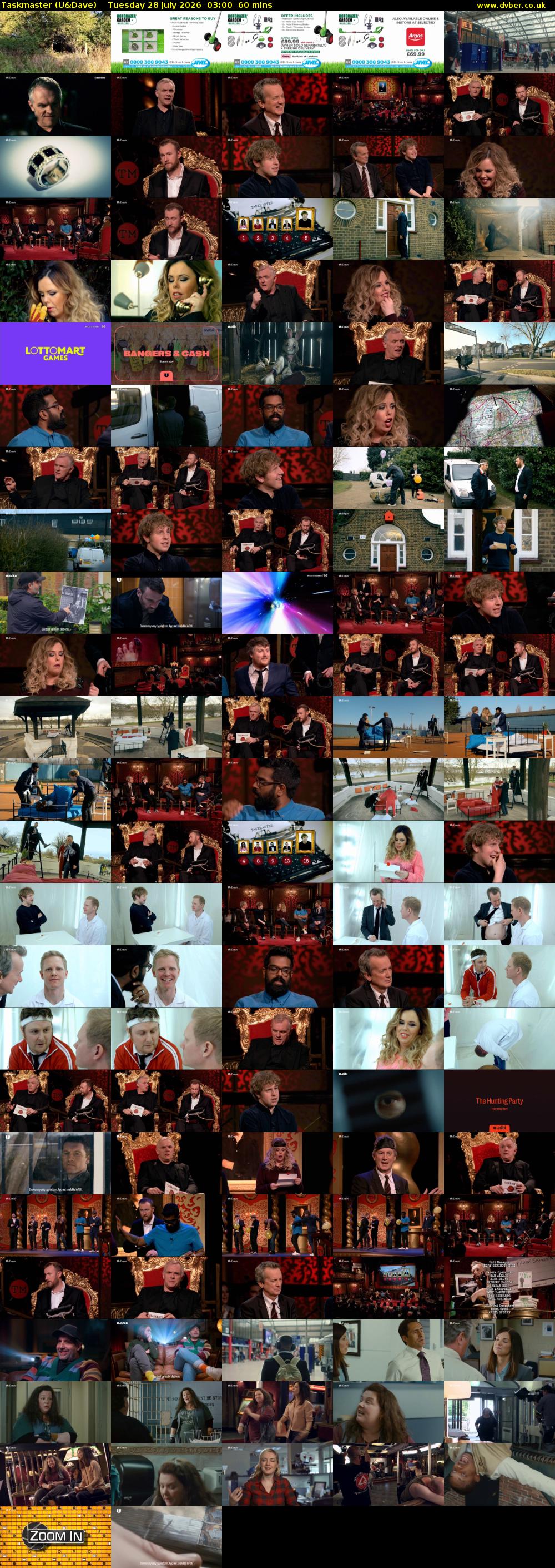 Taskmaster (U&Dave) Tuesday 28 July 2026 03:00 - 04:00