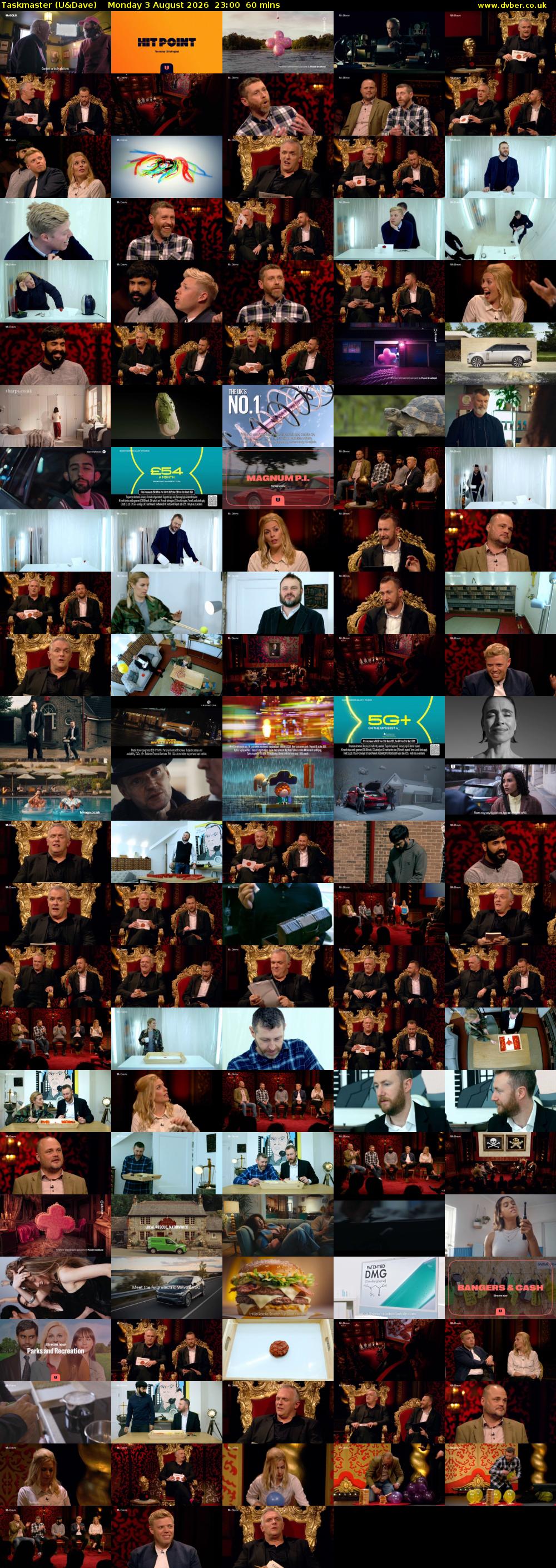Taskmaster (U&Dave) Monday 3 August 2026 23:00 - 00:00