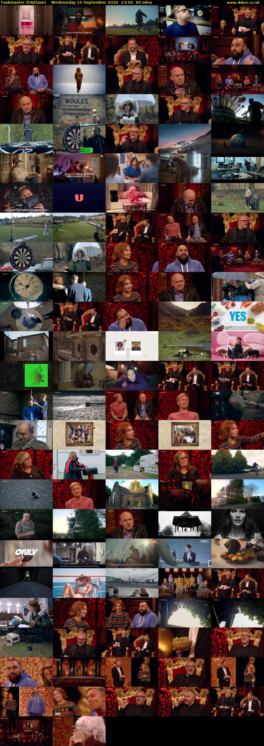 Taskmaster (U&Dave) Wednesday 16 September 2026 23:00 - 00:00
