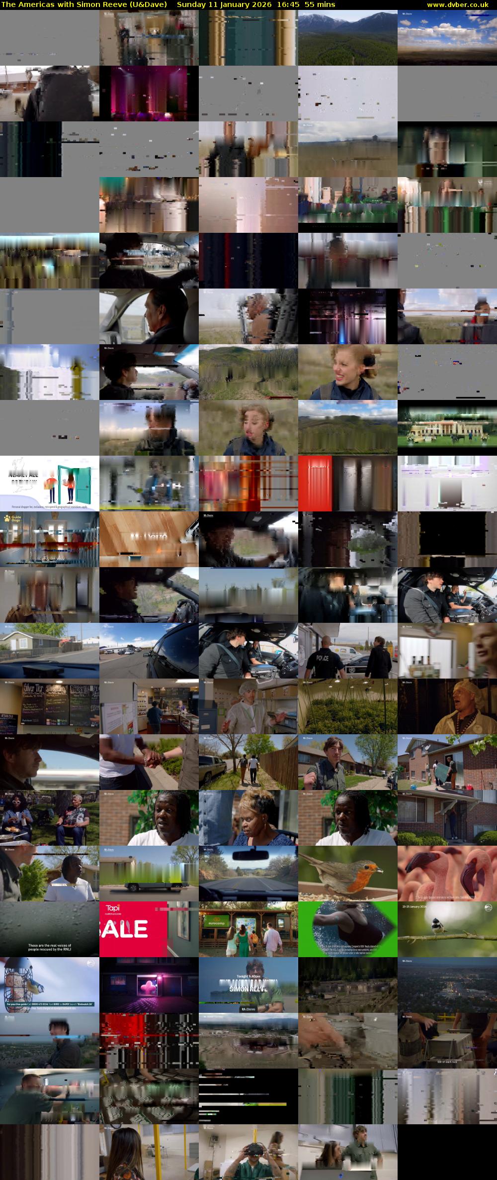 The Americas with Simon Reeve (U&Dave) Sunday 11 January 2026 16:45 - 17:40