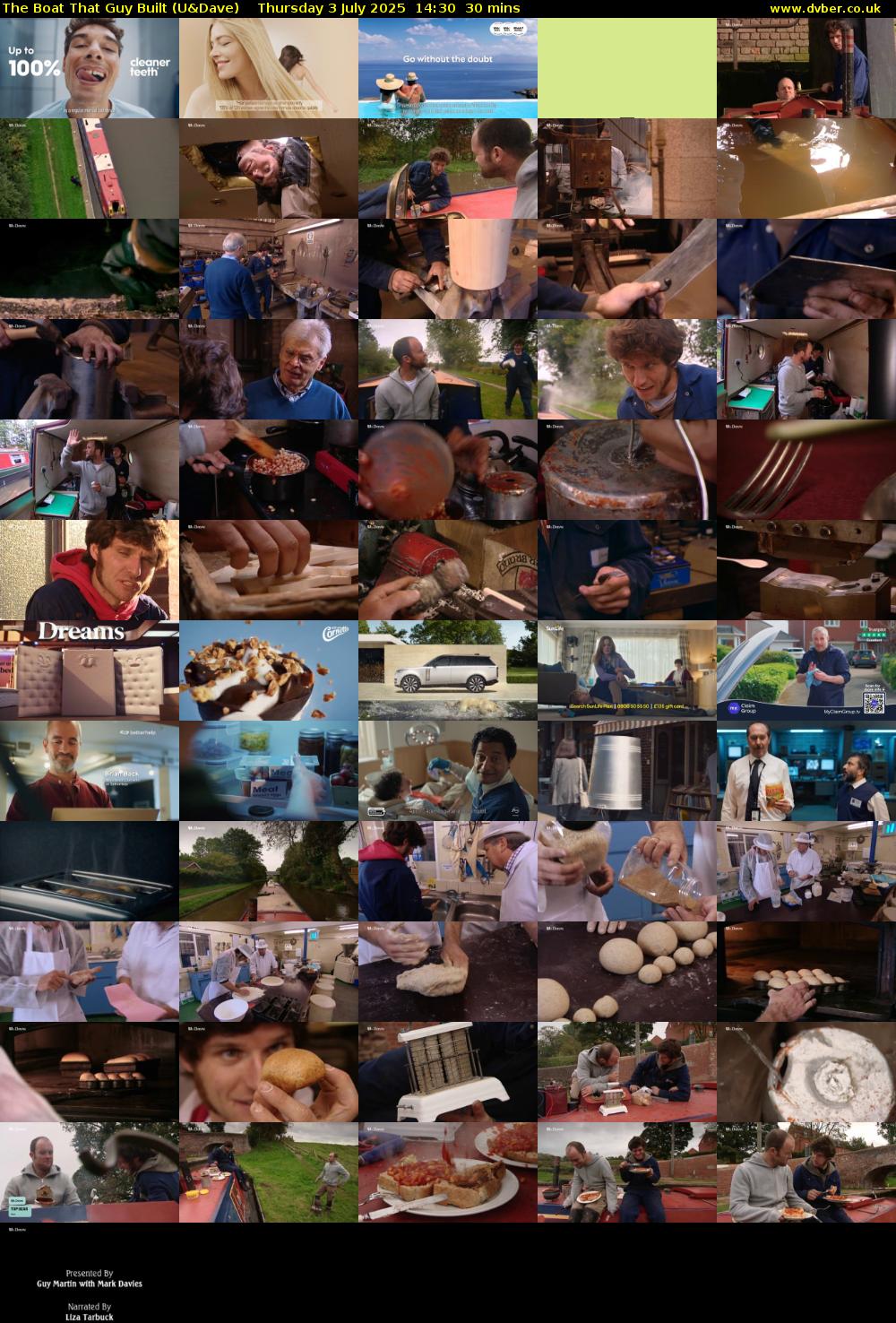 The Boat That Guy Built (U&Dave) Thursday 3 July 2025 14:30 - 15:00