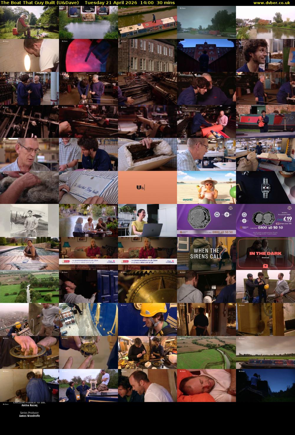 The Boat That Guy Built (U&Dave) Tuesday 21 April 2026 14:00 - 14:30