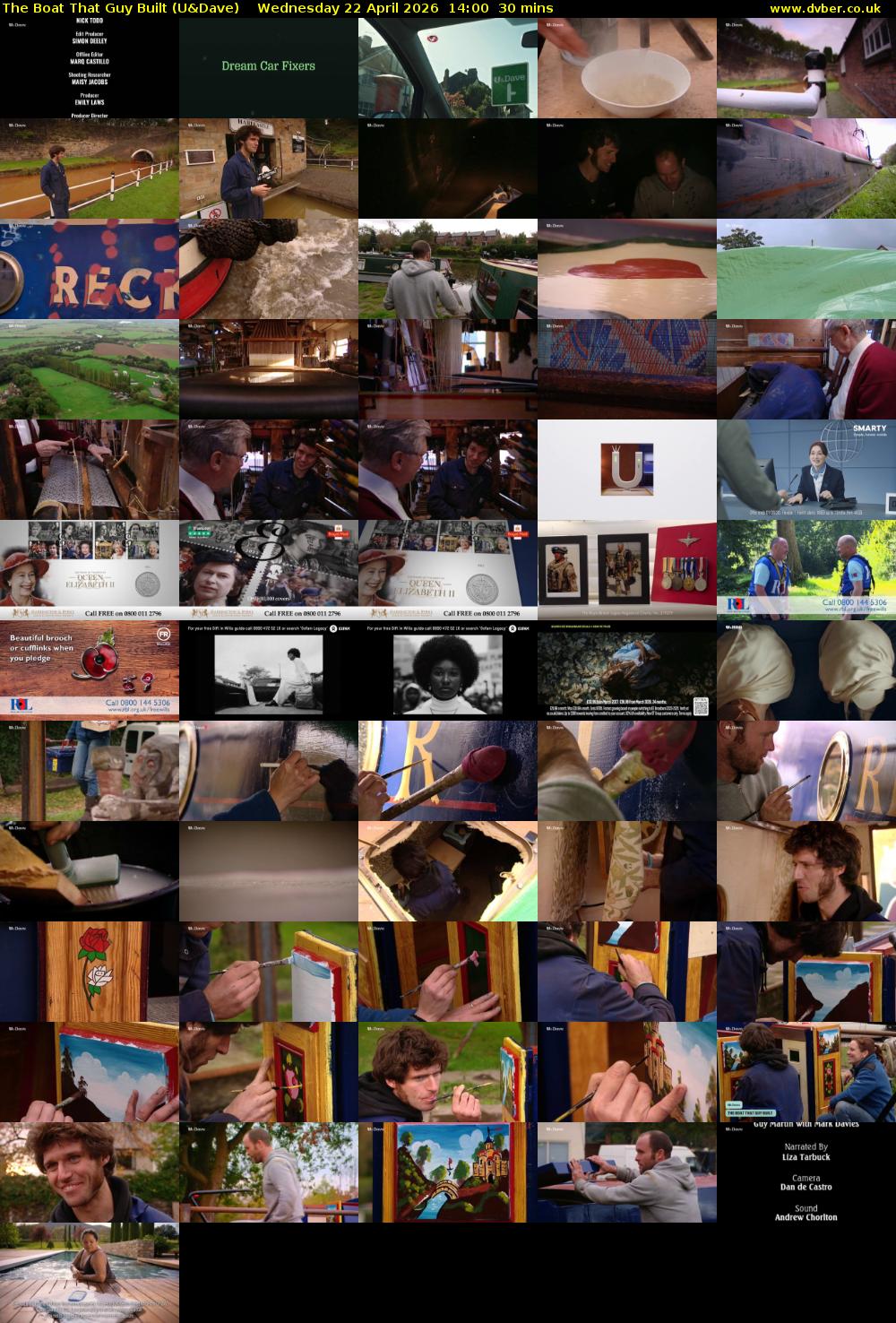 The Boat That Guy Built (U&Dave) Wednesday 22 April 2026 14:00 - 14:30