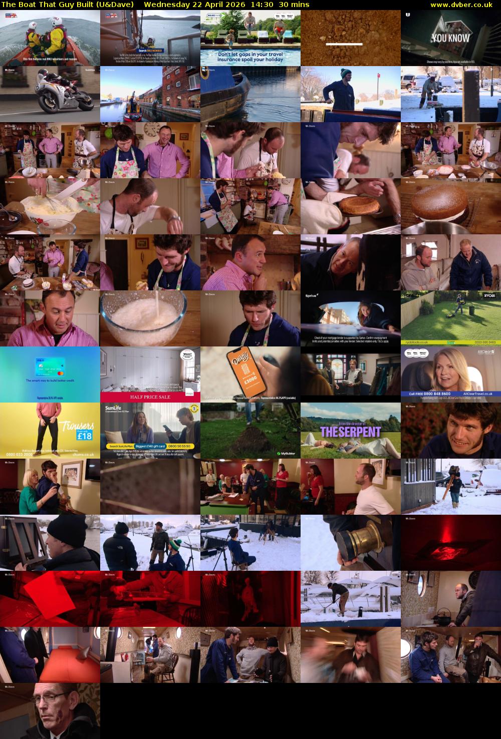 The Boat That Guy Built (U&Dave) Wednesday 22 April 2026 14:30 - 15:00