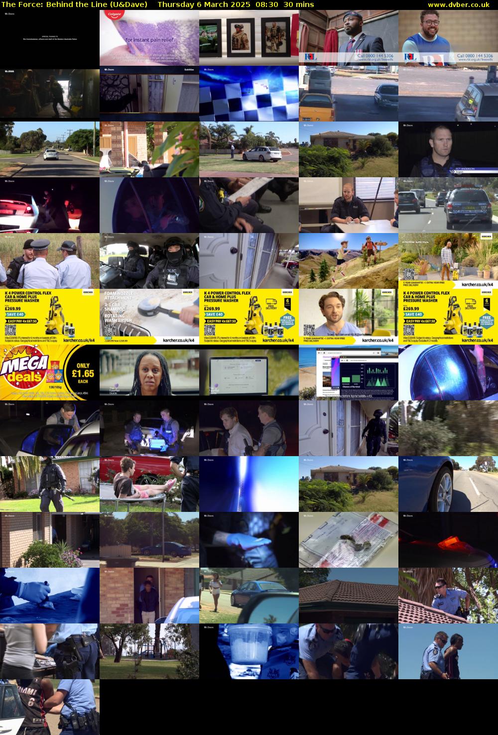 The Force: Behind the Line (U&Dave) Thursday 6 March 2025 08:30 - 09:00