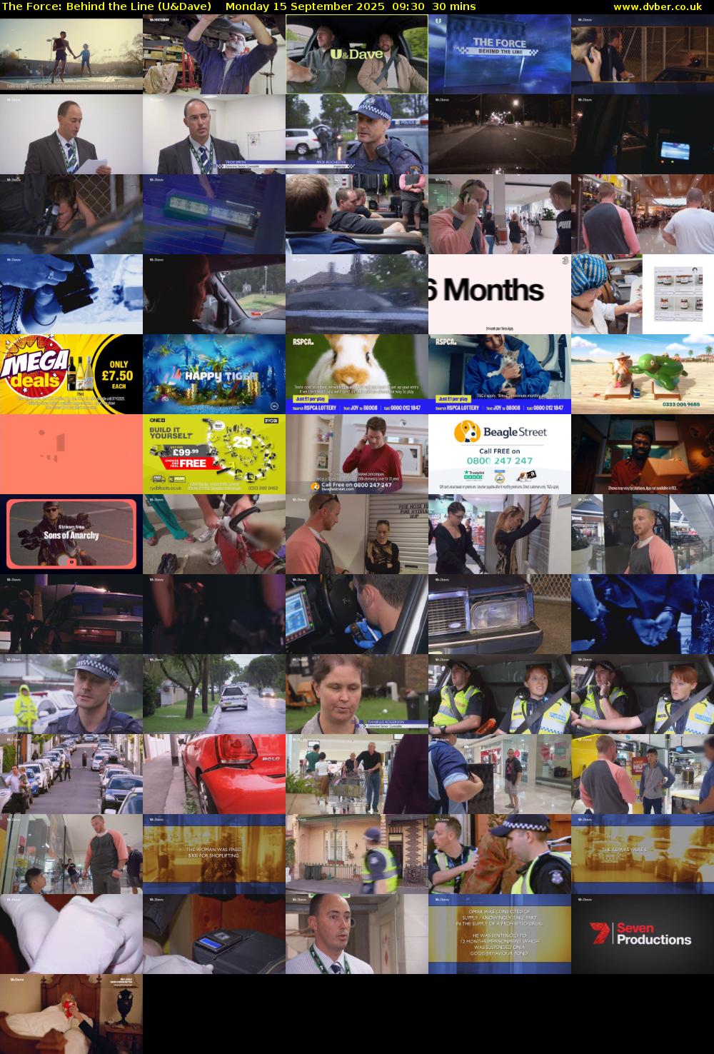 The Force: Behind the Line (U&Dave) Monday 15 September 2025 09:30 - 10:00