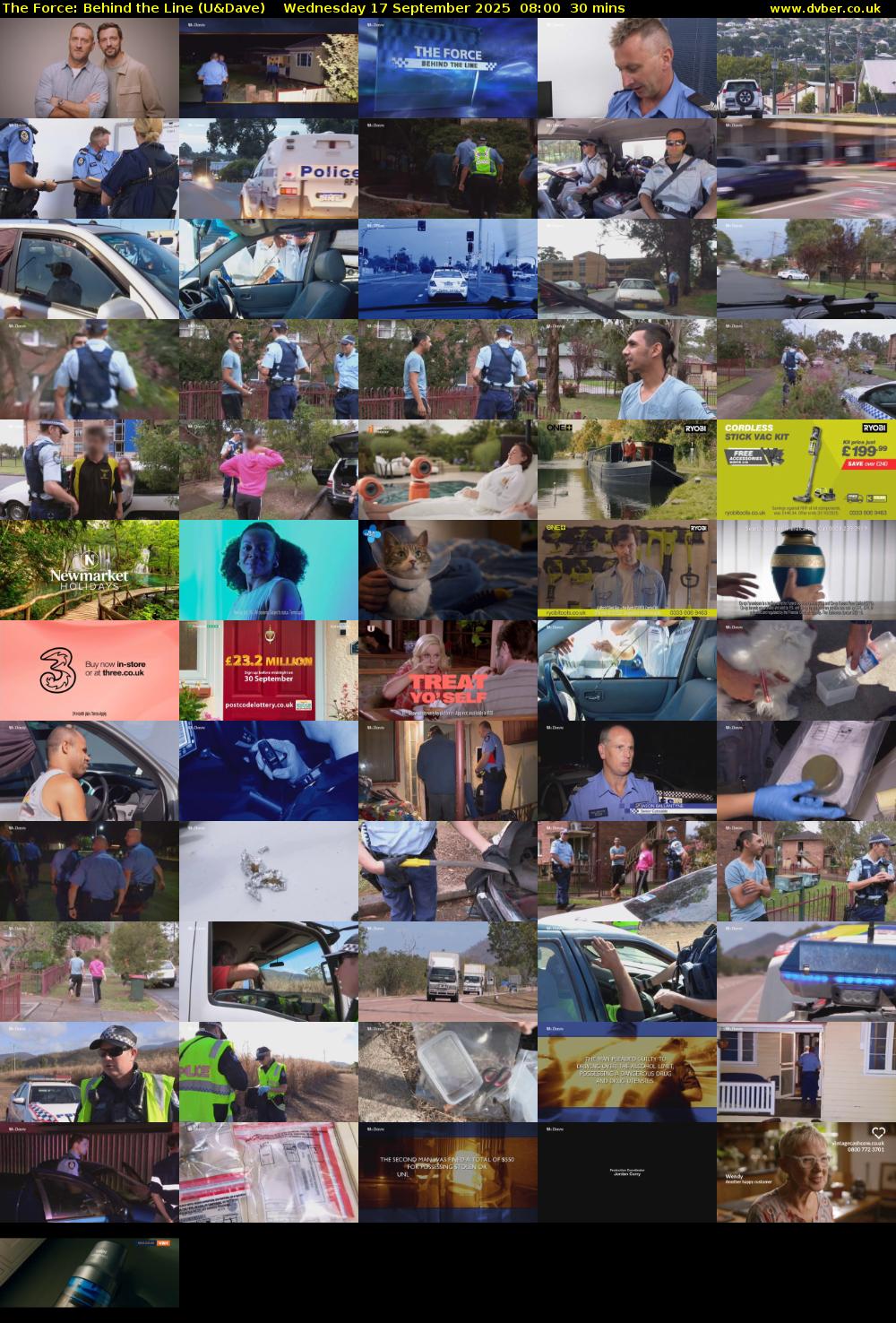 The Force: Behind the Line (U&Dave) Wednesday 17 September 2025 08:00 - 08:30