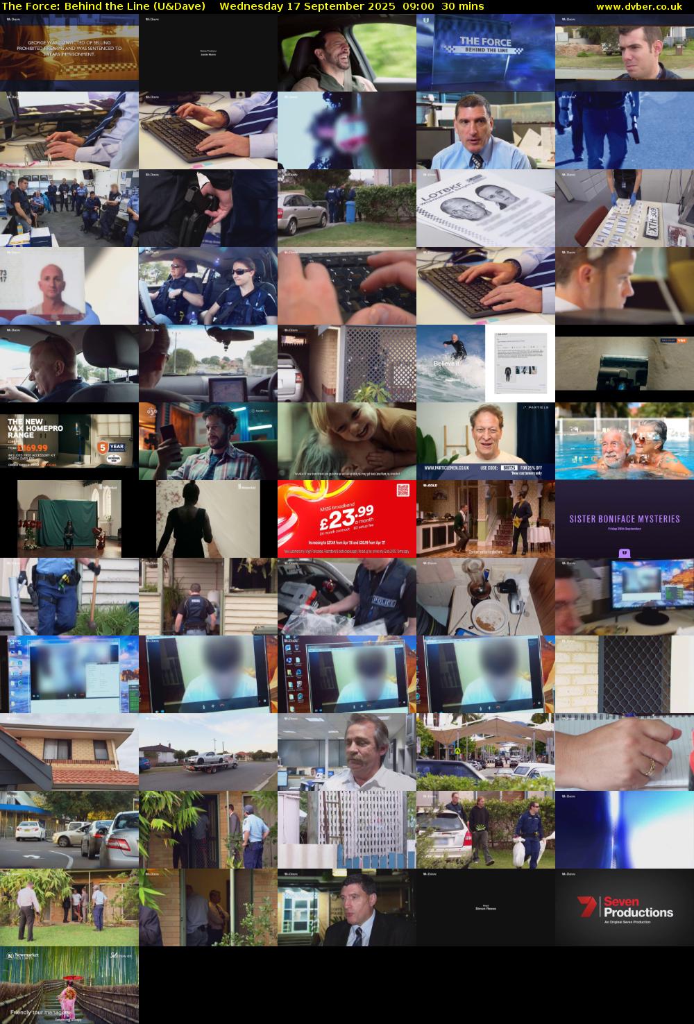 The Force: Behind the Line (U&Dave) Wednesday 17 September 2025 09:00 - 09:30