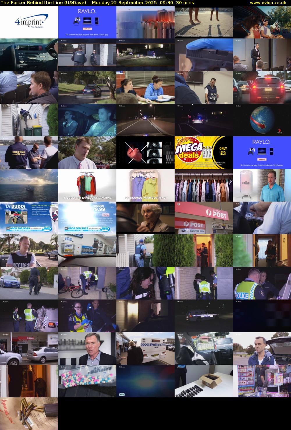 The Force: Behind the Line (U&Dave) Monday 22 September 2025 09:30 - 10:00