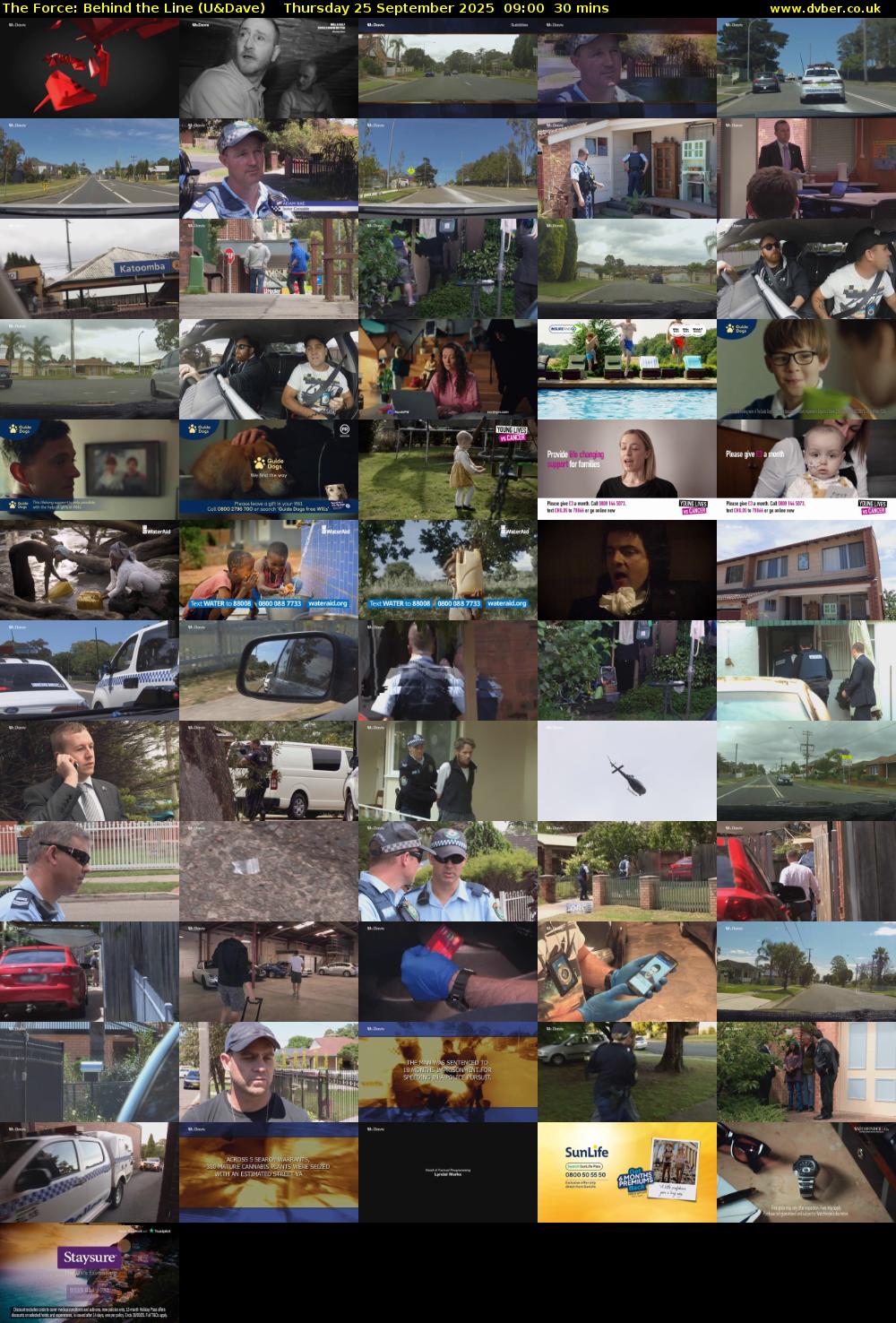 The Force: Behind the Line (U&Dave) Thursday 25 September 2025 09:00 - 09:30