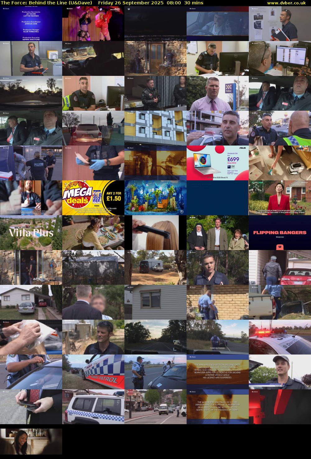 The Force: Behind the Line (U&Dave) Friday 26 September 2025 08:00 - 08:30