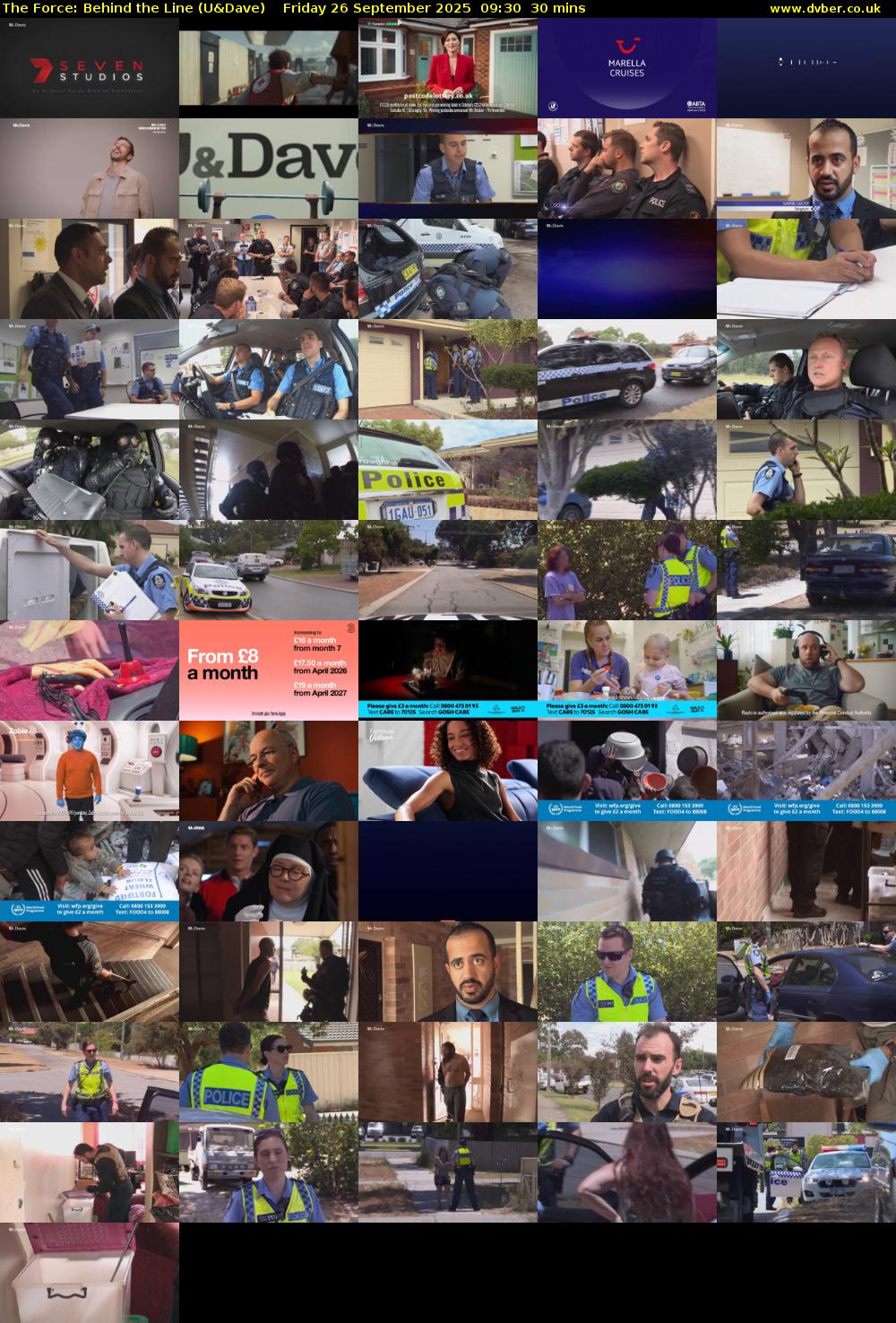 The Force: Behind the Line (U&Dave) Friday 26 September 2025 09:30 - 10:00