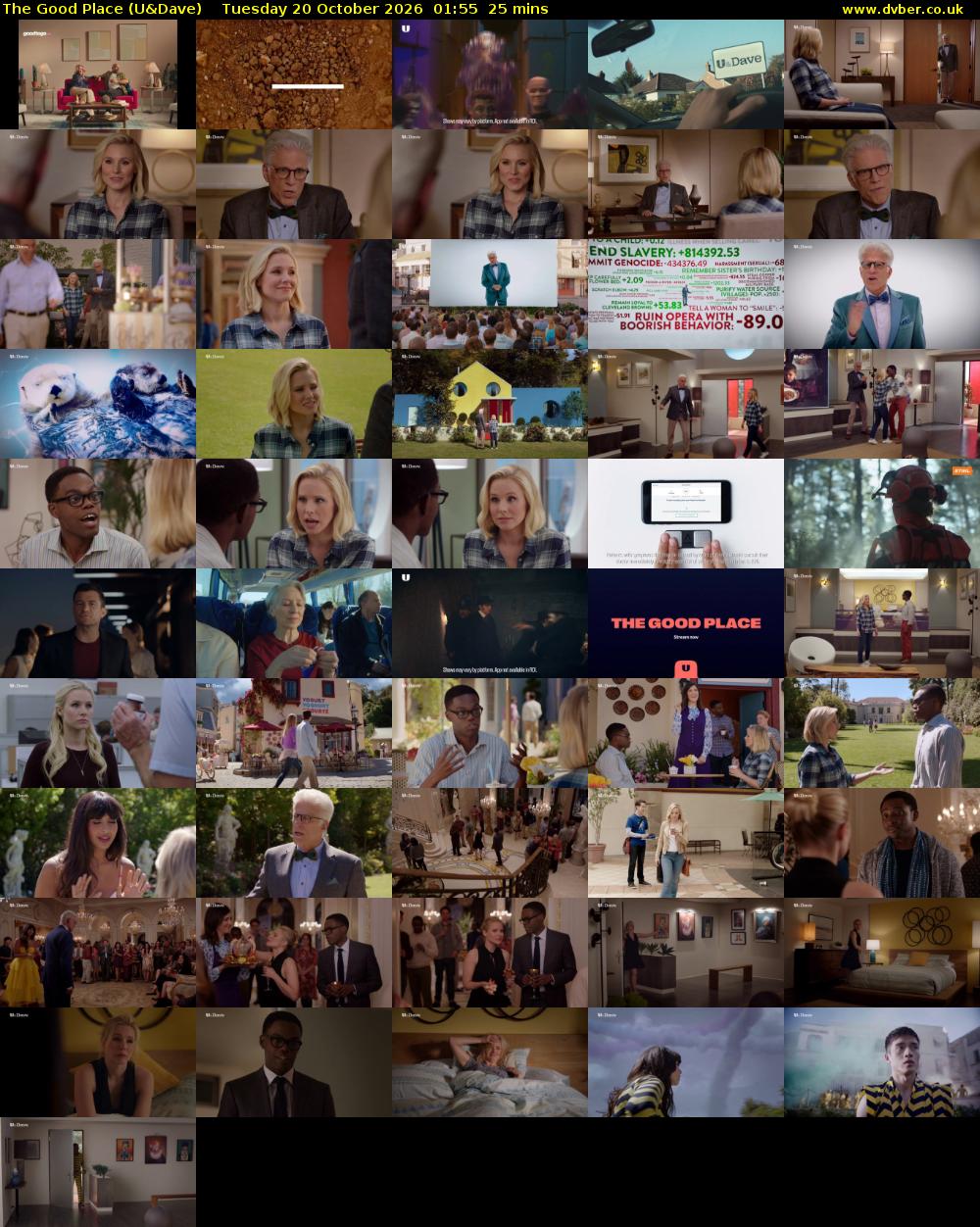 The Good Place (U&Dave) Tuesday 20 October 2026 01:55 - 02:20