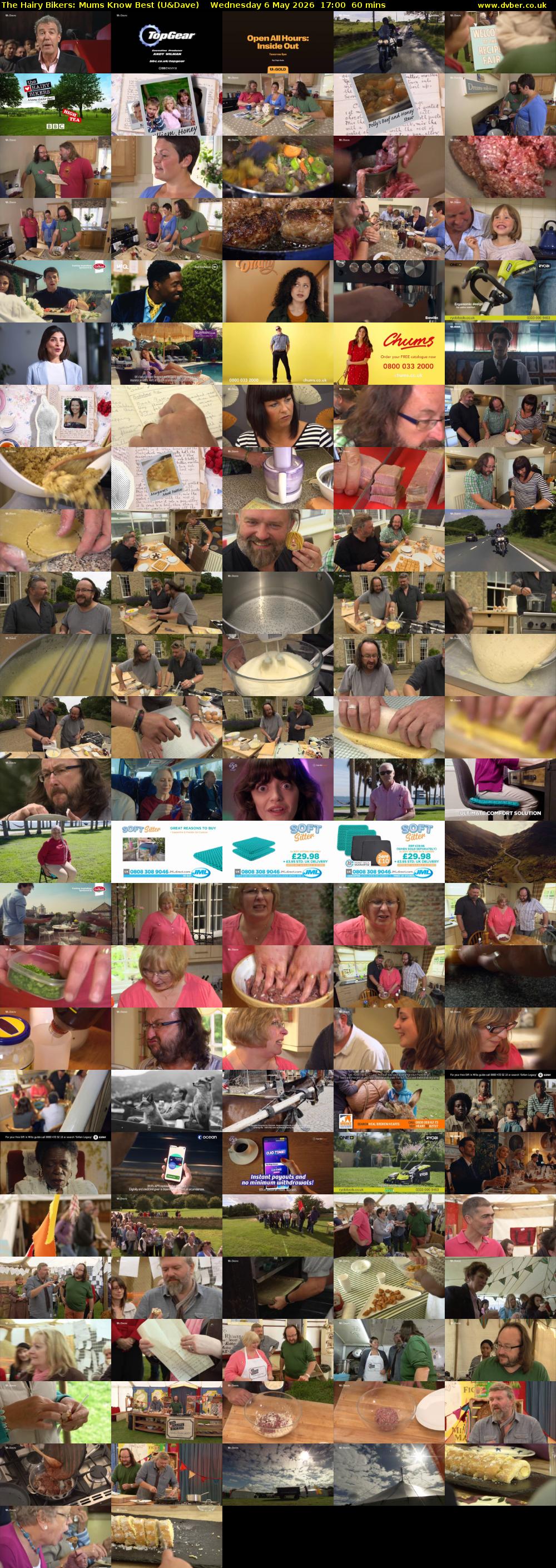 The Hairy Bikers: Mums Know Best (U&Dave) Wednesday 6 May 2026 17:00 - 18:00