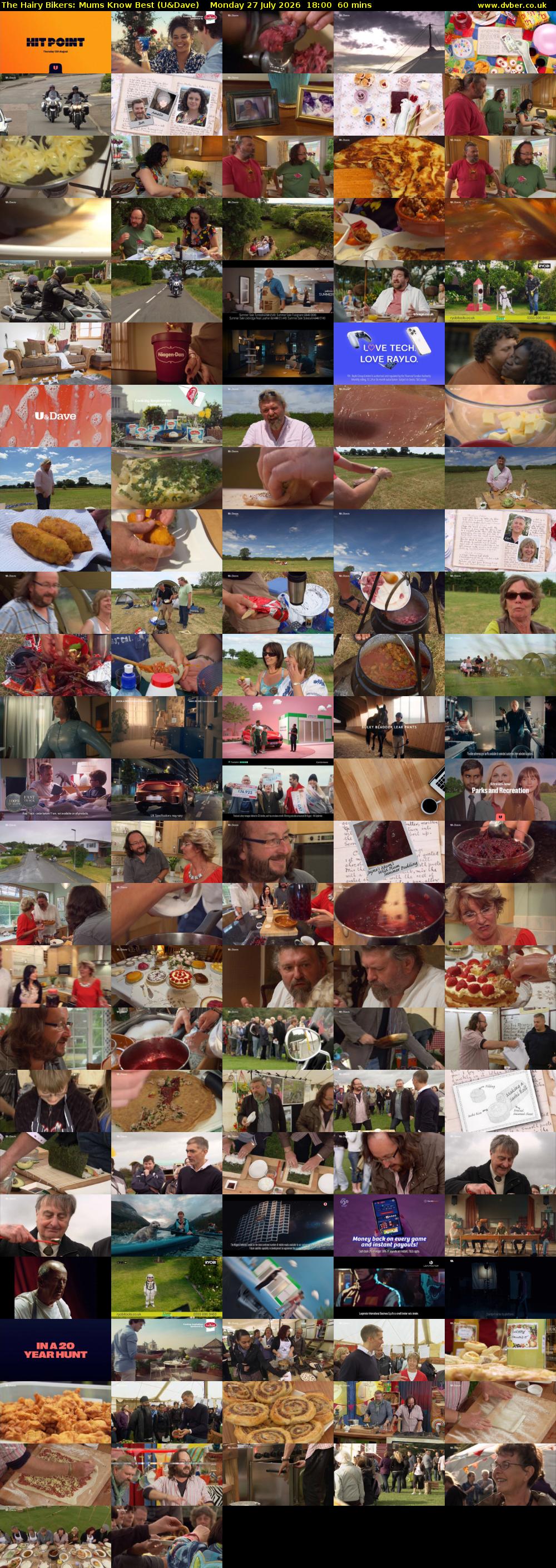 The Hairy Bikers: Mums Know Best (U&Dave) Monday 27 July 2026 18:00 - 19:00