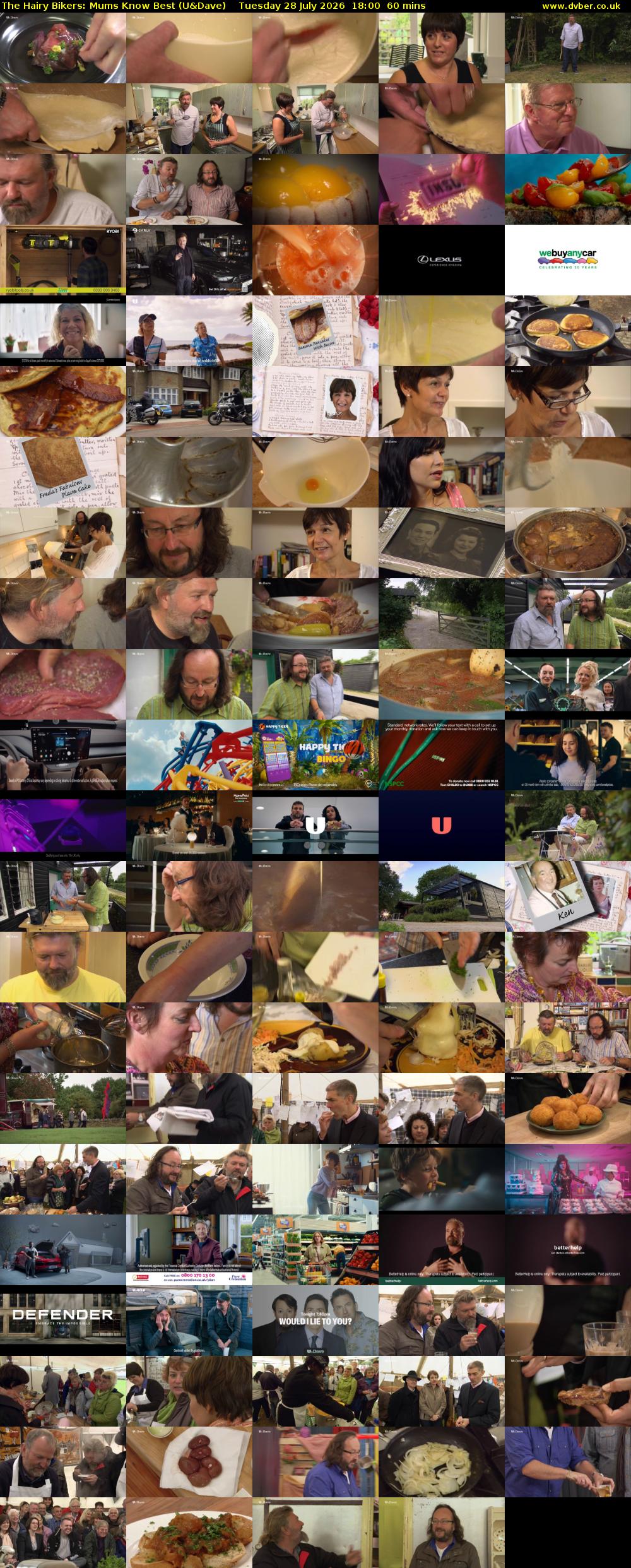 The Hairy Bikers: Mums Know Best (U&Dave) Tuesday 28 July 2026 18:00 - 19:00